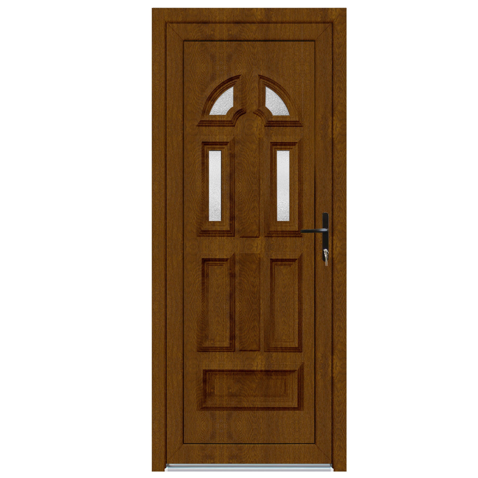 Usa PVC exterior, Ithaca, 91 x 205 cm, deschidere stanga, stejar auriu