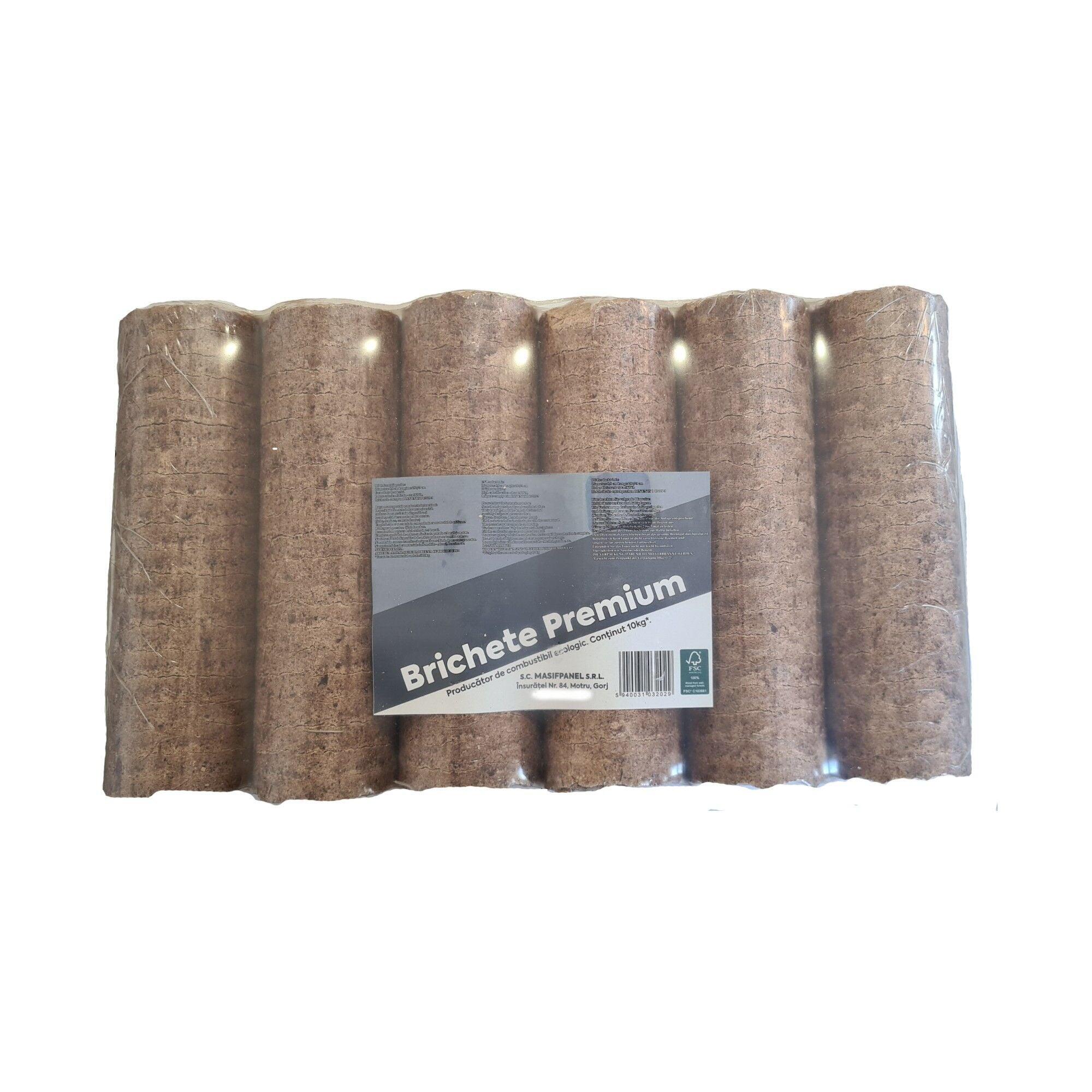 Brichete foioase, cilindrice, 10 kg