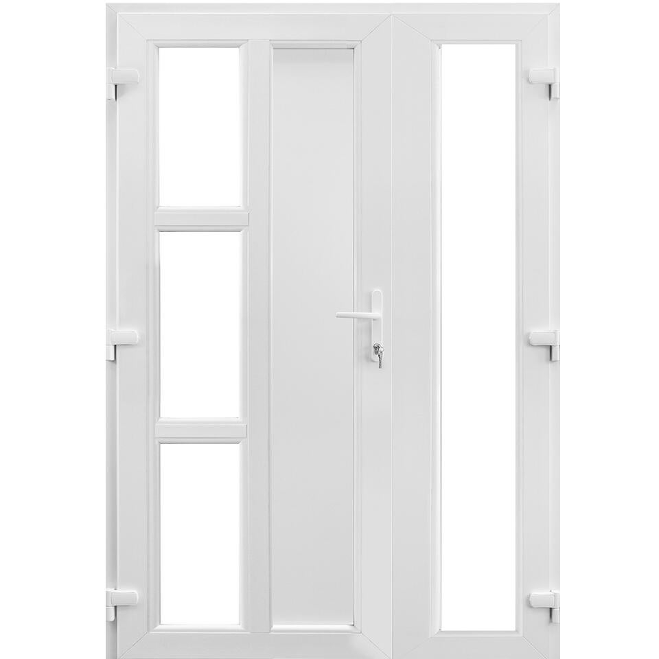 ★Usa Melu★ Usa PVC exterior, Melos, 120 x 205 cm, deschidere stanga, alba