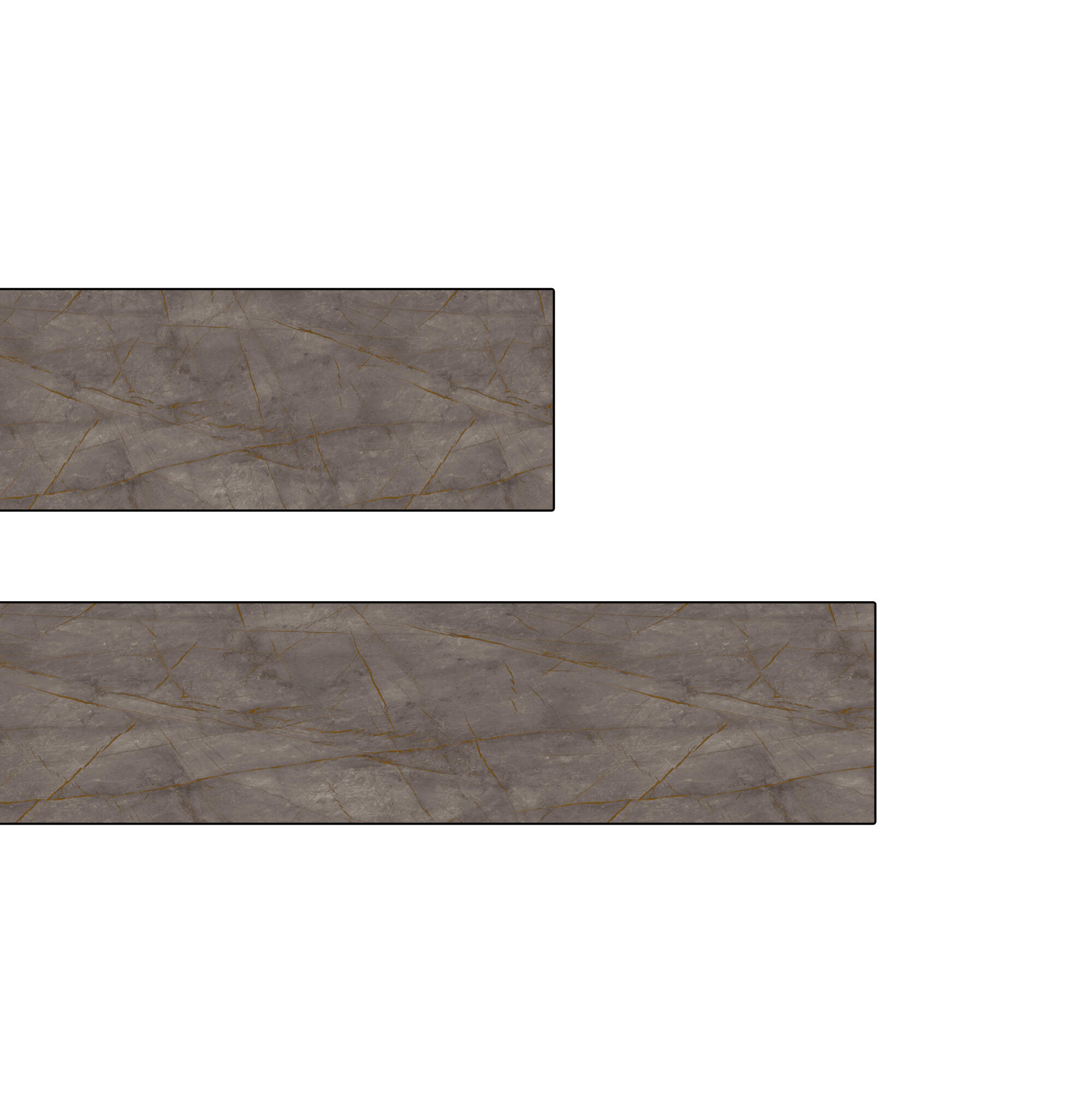 Capat laminat blat, Decor Marmura Maro, 2 bucati 2buc