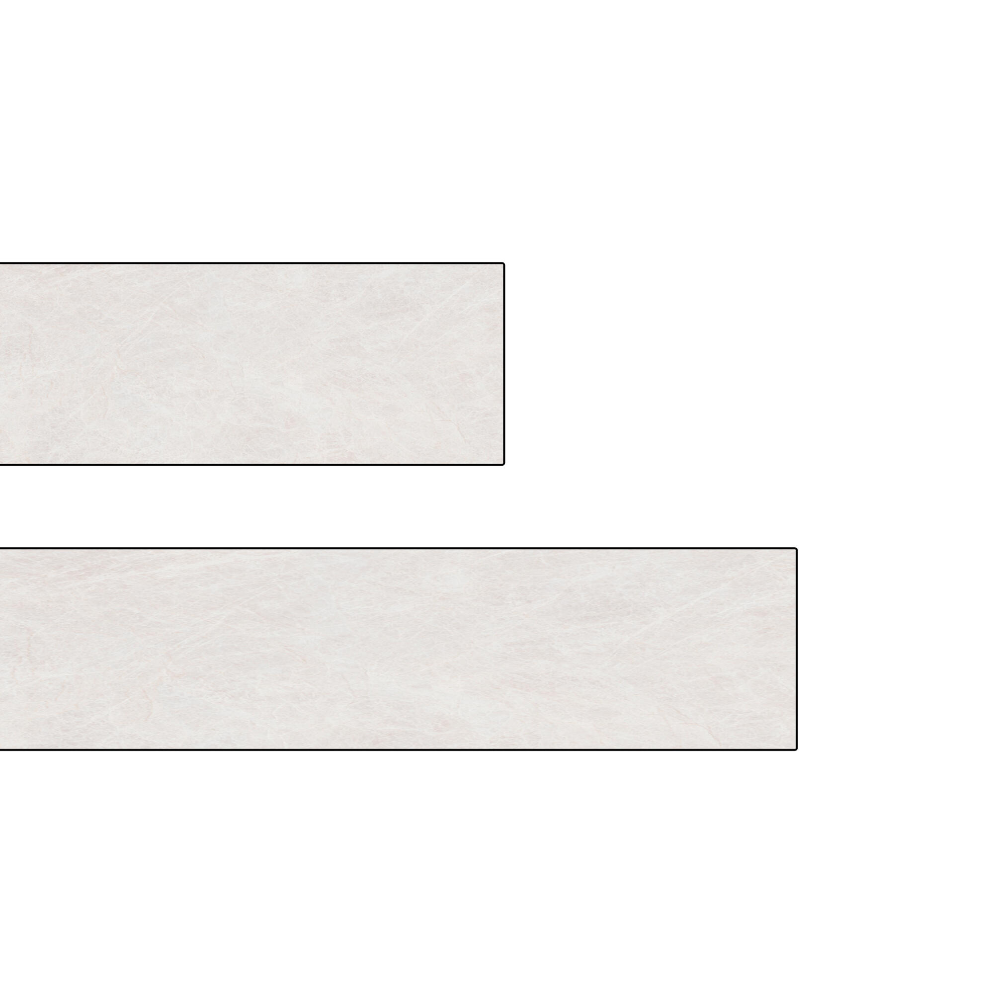 Capat laminat blat, Decor Piatra Gri Deschis, 2 bucati 2buc
