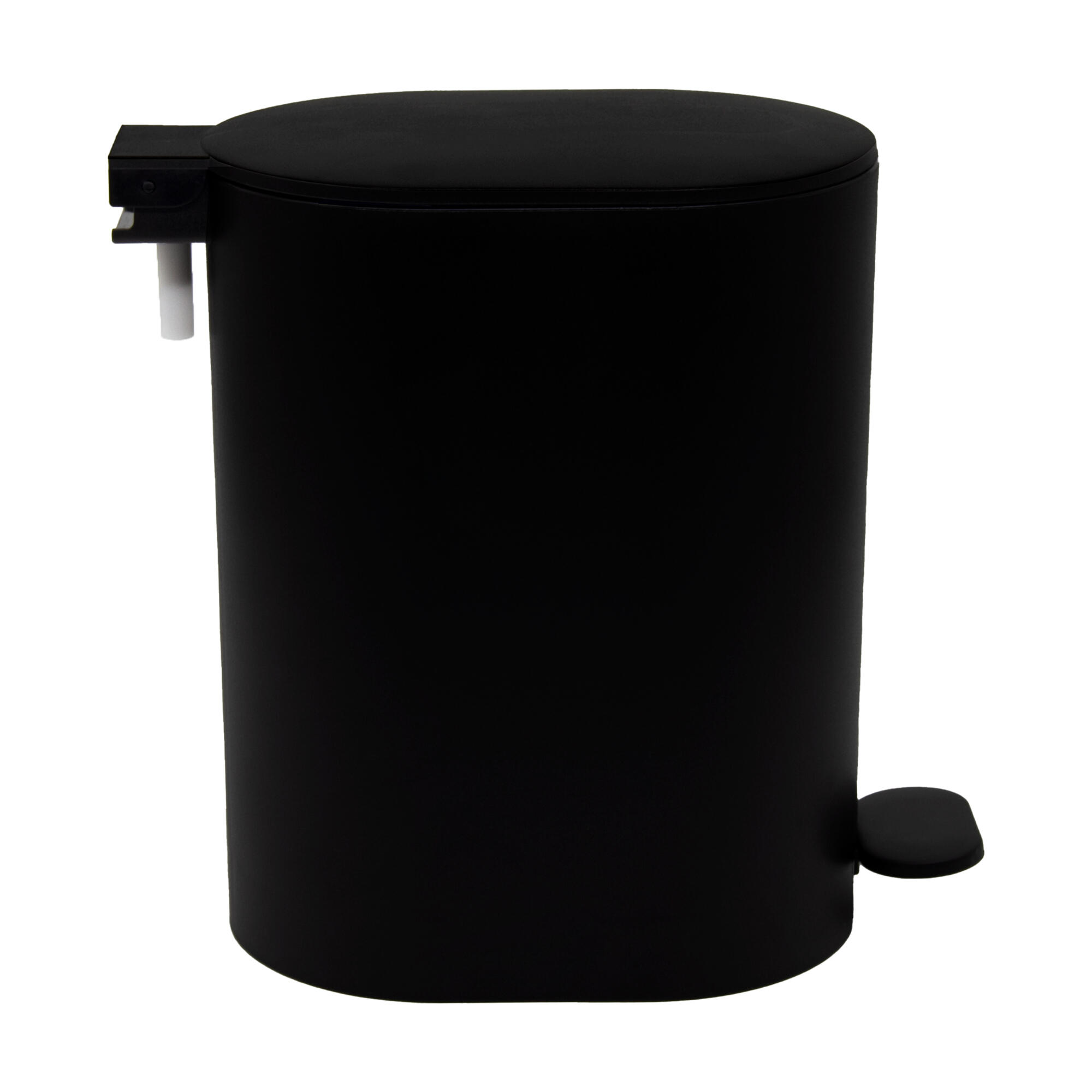 Cos de gunoi Sensea Easy, pentru baie, 3 L, cu pedala, plastic, negru