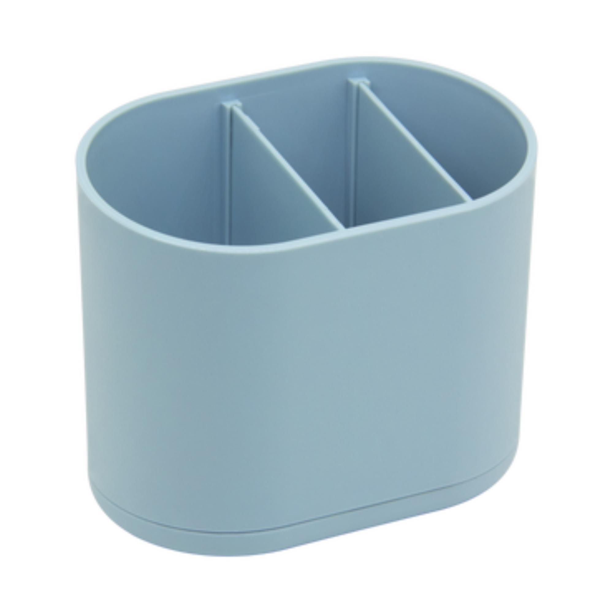 Suport periute dinti Sensea Easy, din plastic, albastru
