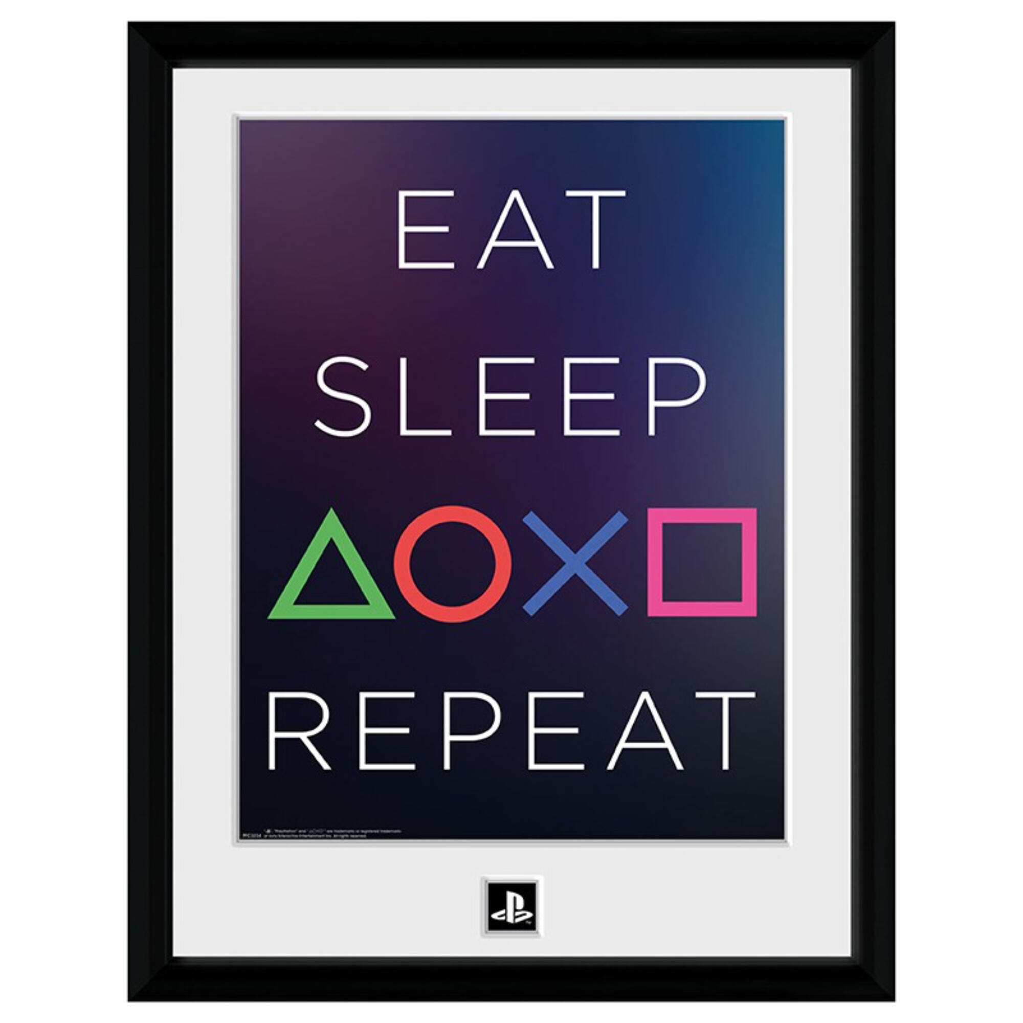 Poster inramat, 30 x 40 cm, Playstation