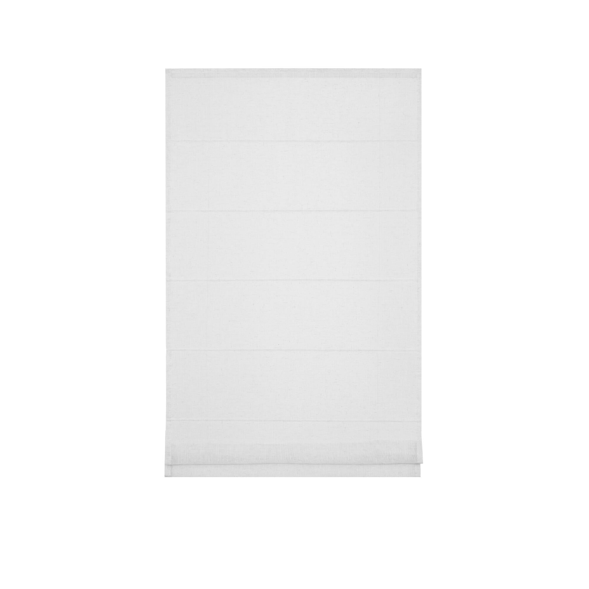 Stor roman Inspire Teo cu pliuri, 105 x 175 cm, alb