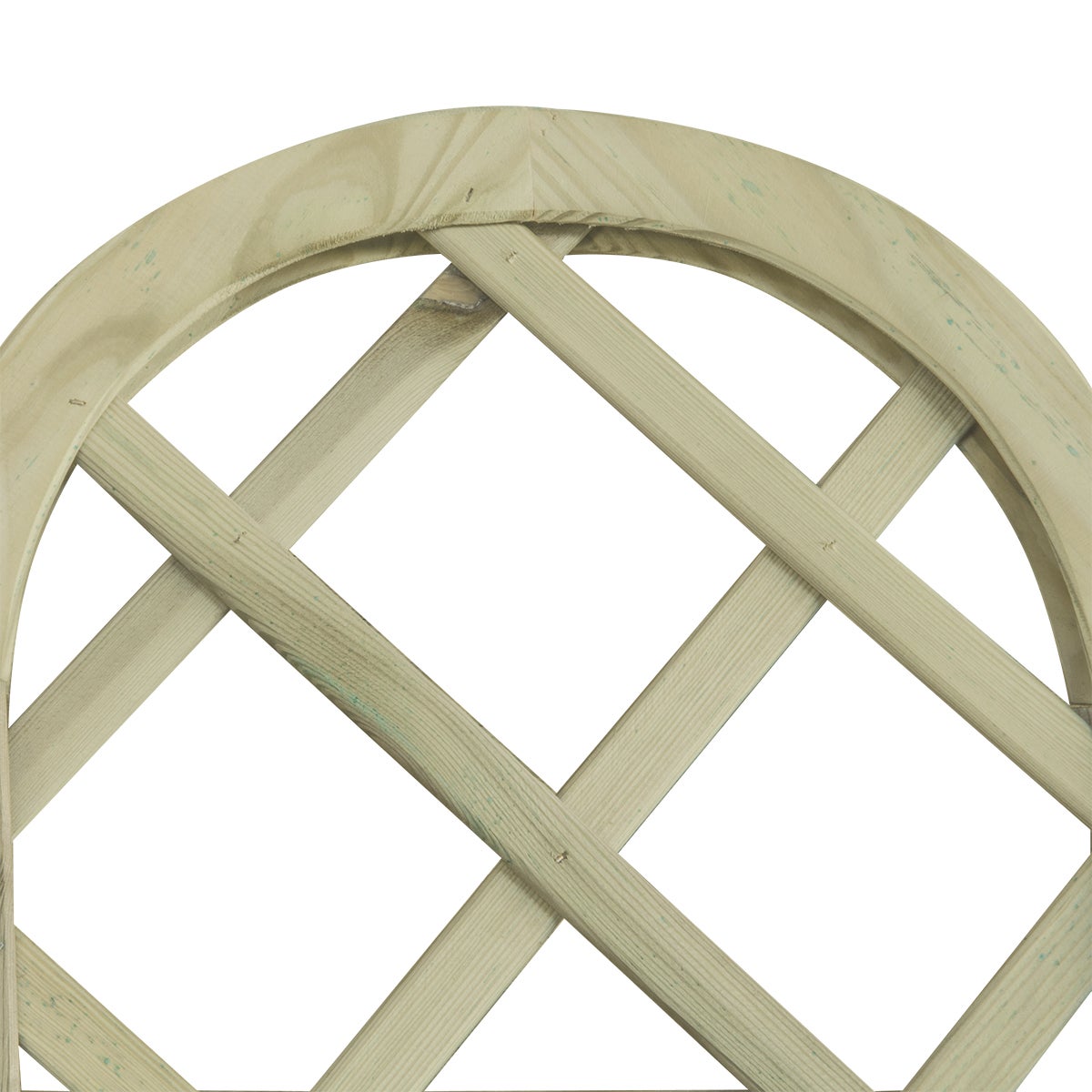 Traliccio grigliato fisso in legno marrone chiaro L 45 X H 180 cm ad arco Diago maglia 120x120 mm - 4