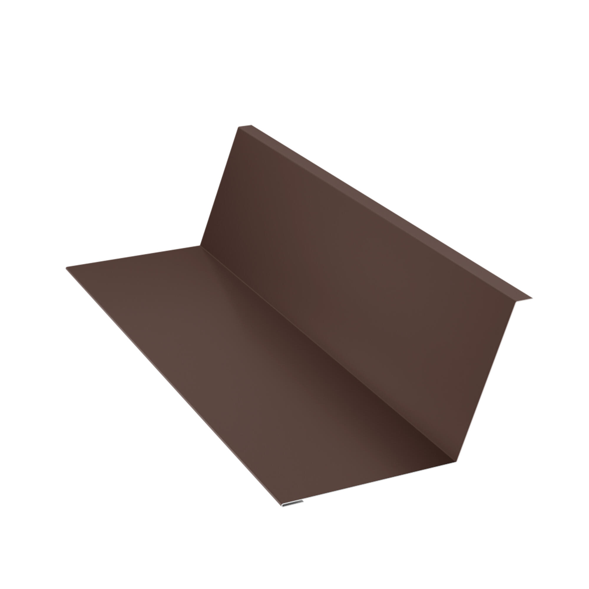 Cornier calcan, metal, 2000 x 170 x 0.45 mm, maro, lucios