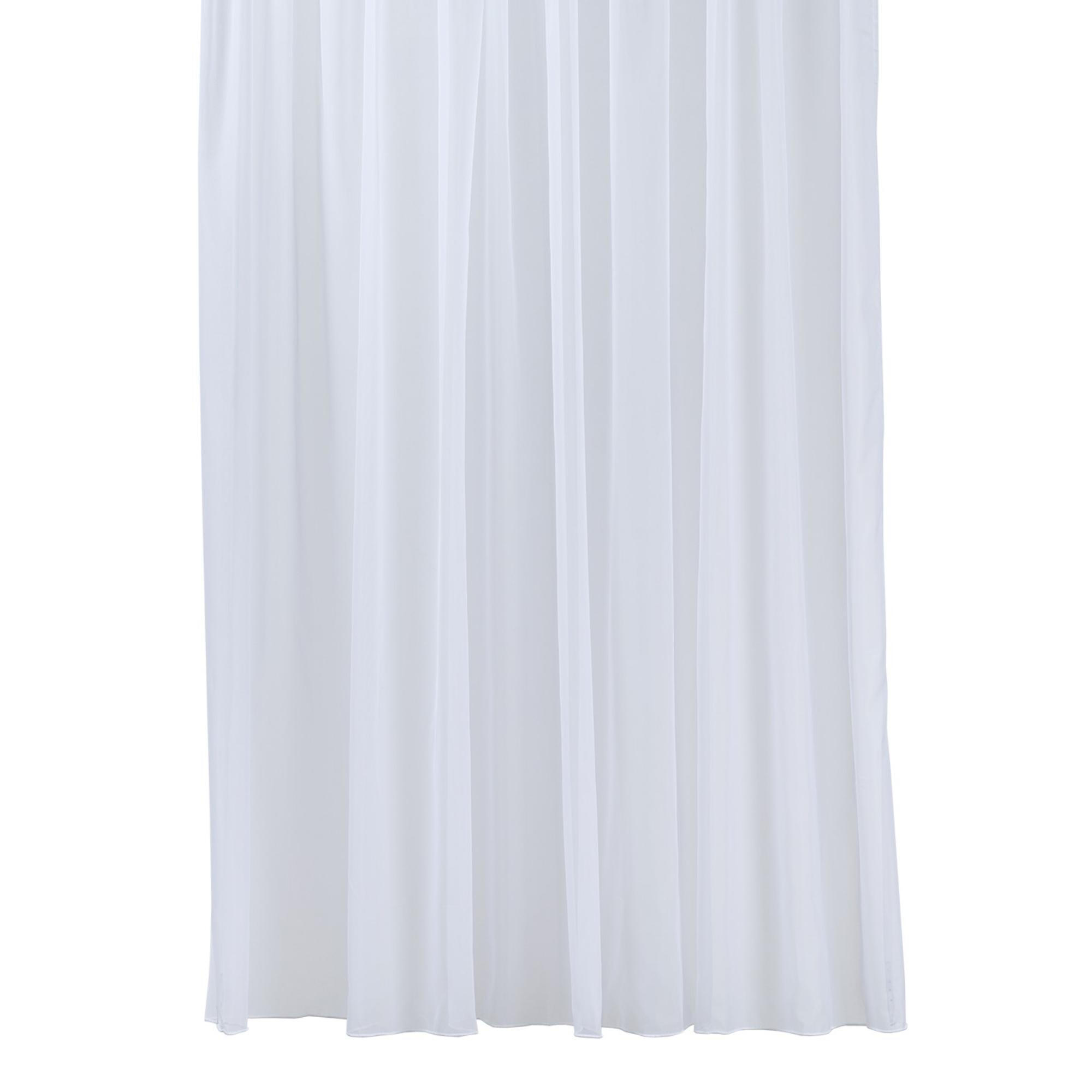 Perdea 280 x 160 cm, Voile, cu rejansa, alb