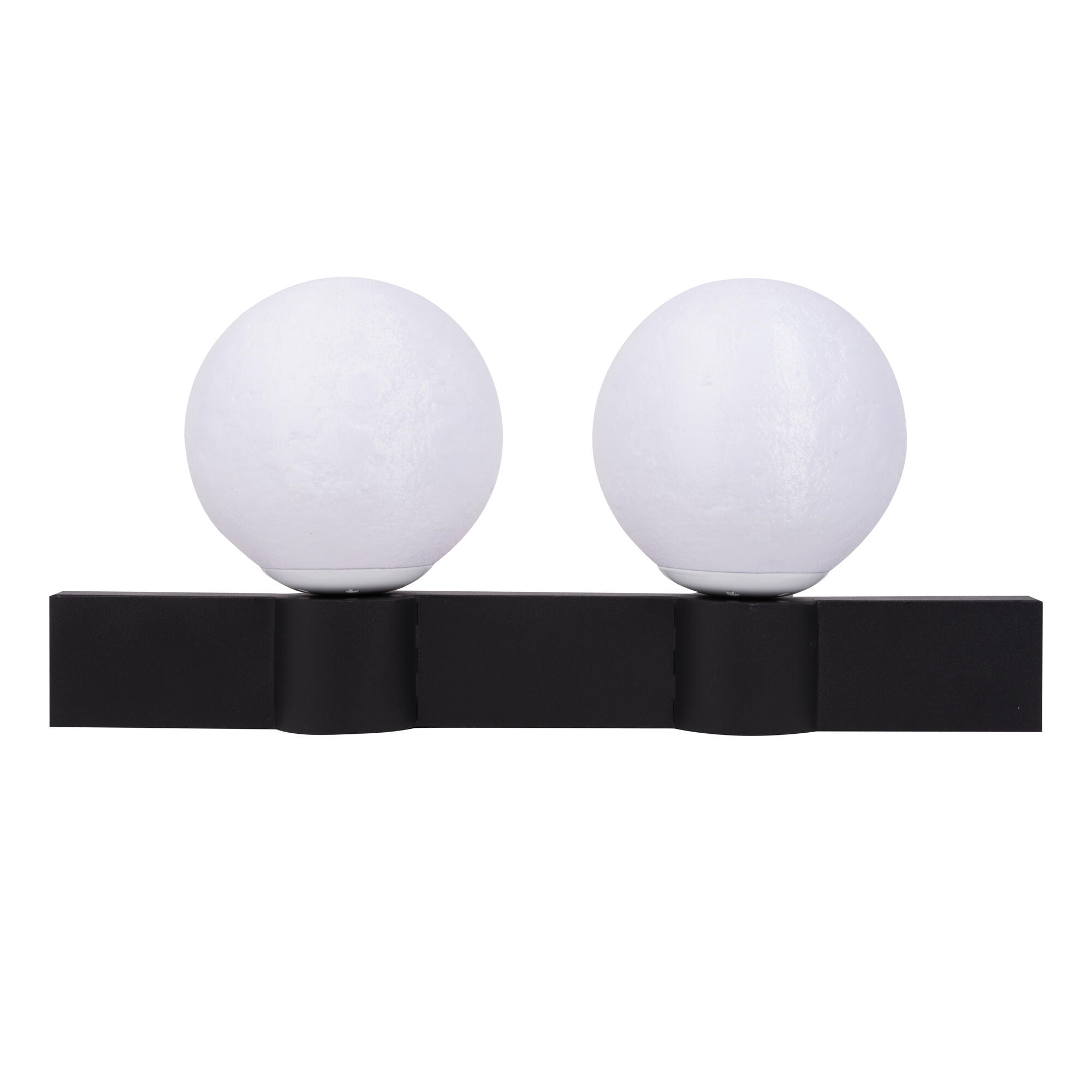 Aplica Glace, 2 x E14, 60 W, alb - negru