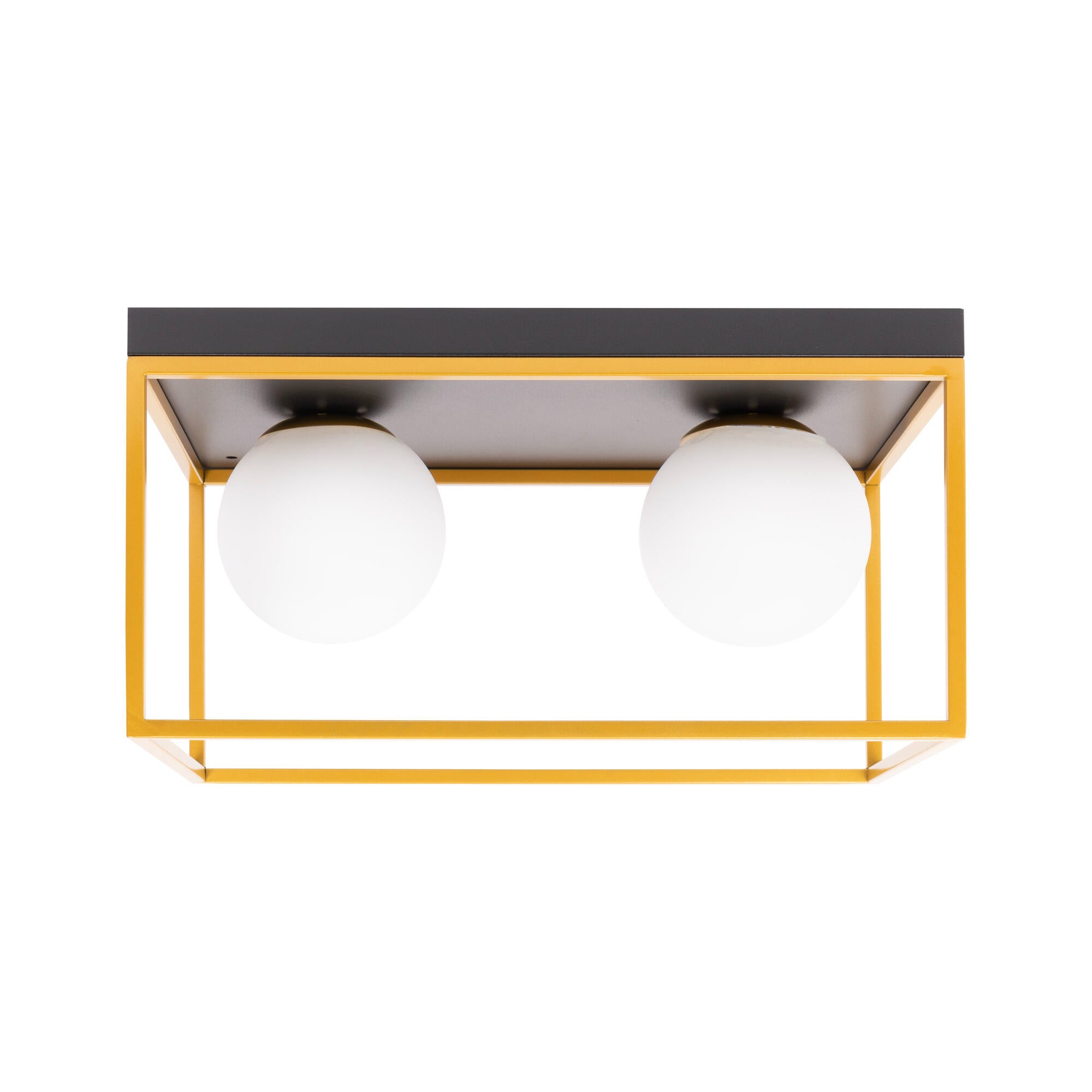 Lustra Luma, 2 x E27, 60 W, IP20, negru-auriu