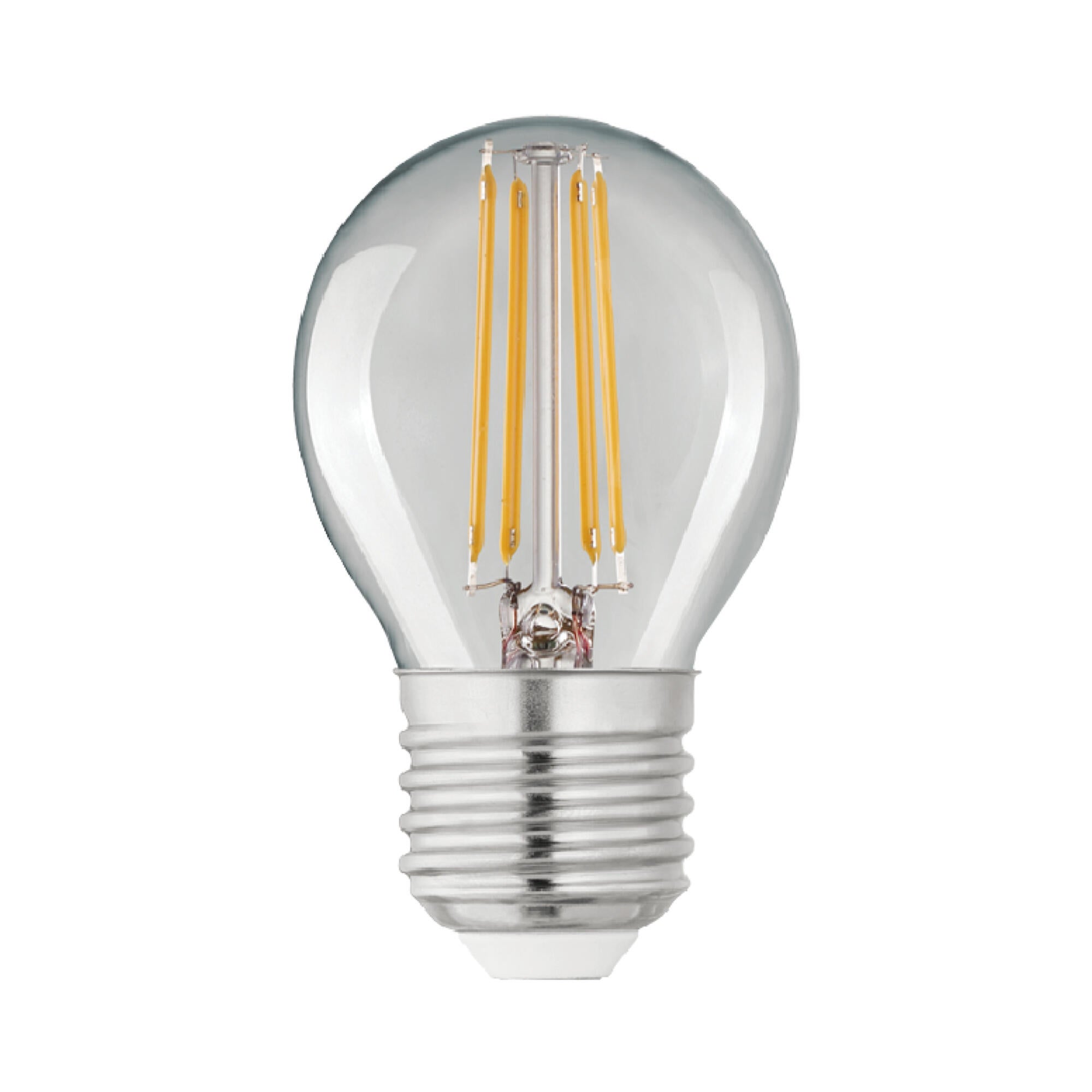 Bec LED Lexman, E27, G45, 3.4 W, alb neutru, 4000K, 470lm, filament