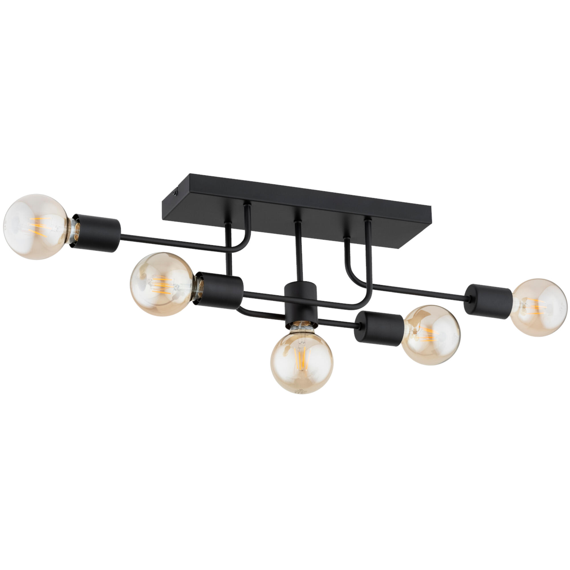 Lustra Goisa, 5 x E27, D79cm, negru