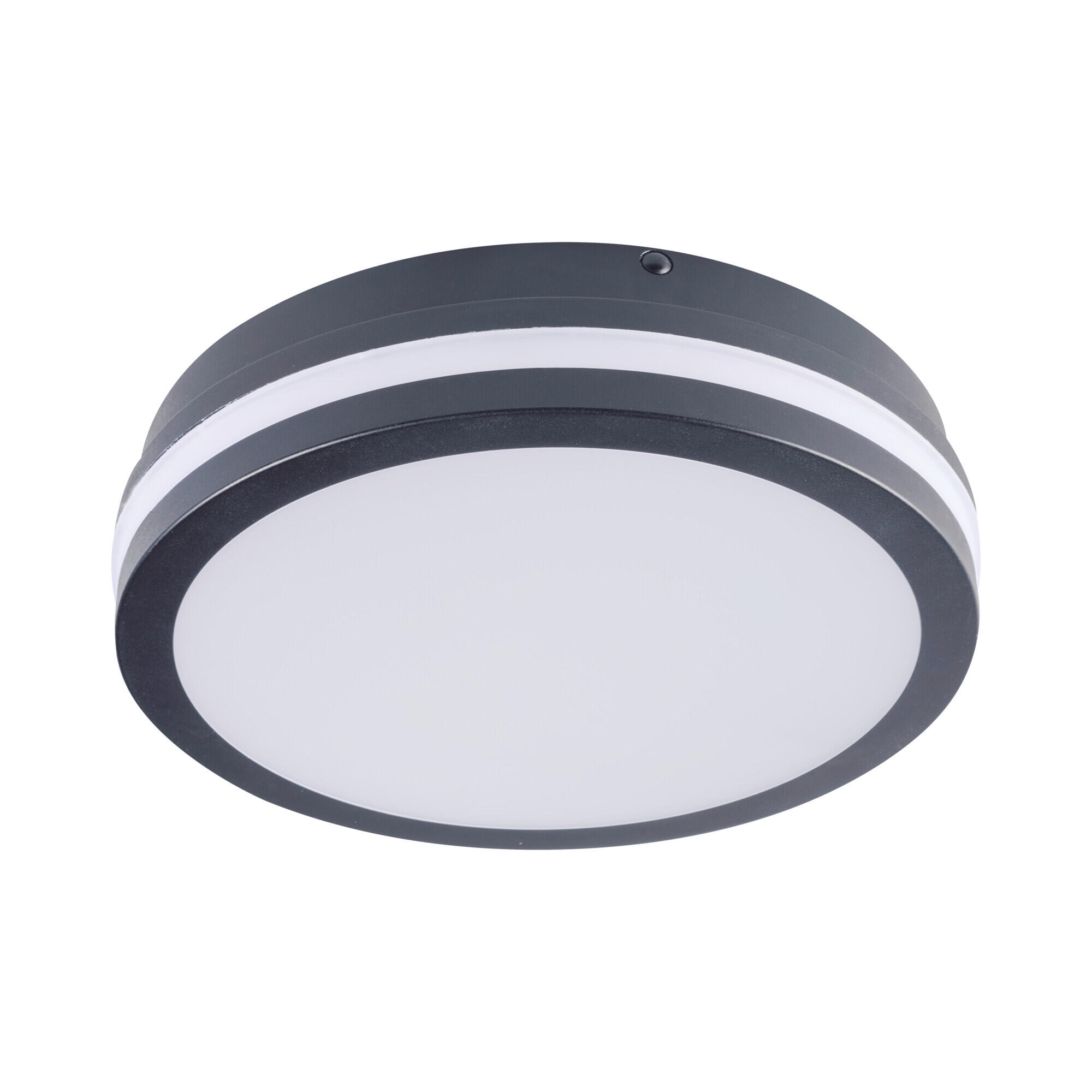 Plafoniera LED pentru baie Beno, 18 W, CCT, IP65, D22, cu senzor de miscare, rotund, gri