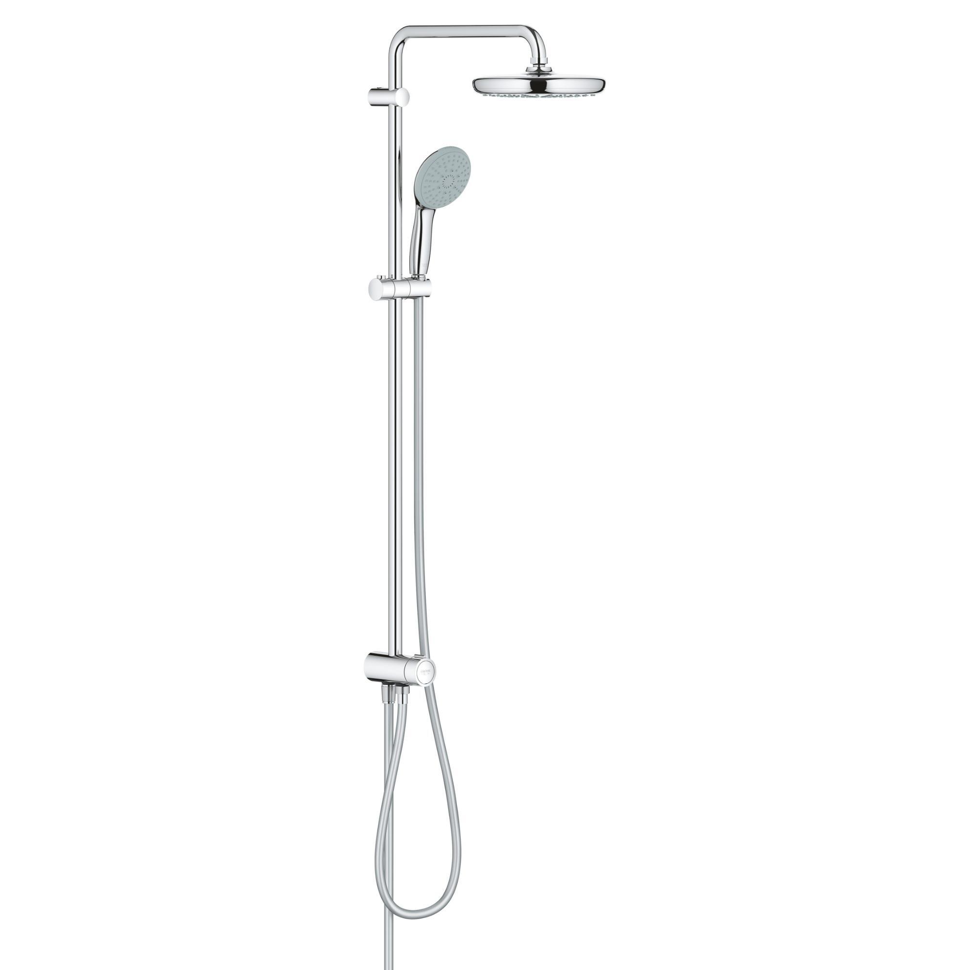 Sistem dus fix fara baterie, Grohe Vitalio Start, 3 functii, crom