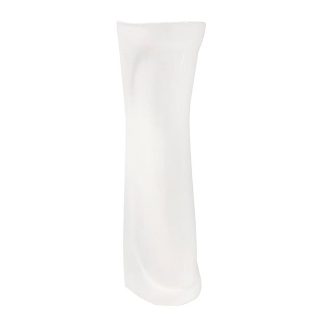 Colonna per lavabo Lake H 69.5 x P 18 cm  in ceramica bianco