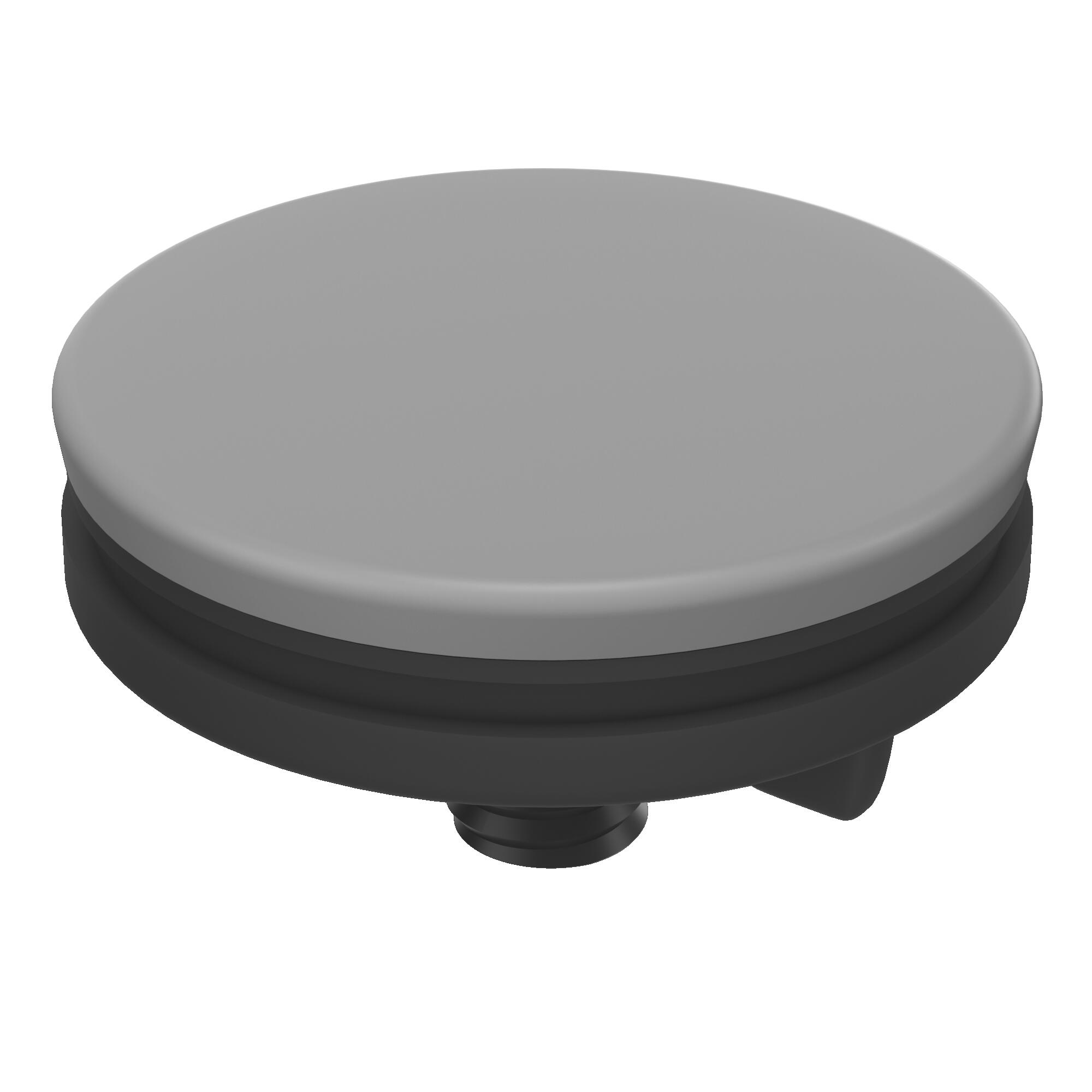 Dop estetic pentru chiuveta bucatarie, gri satinat, diametru 4.4 cm