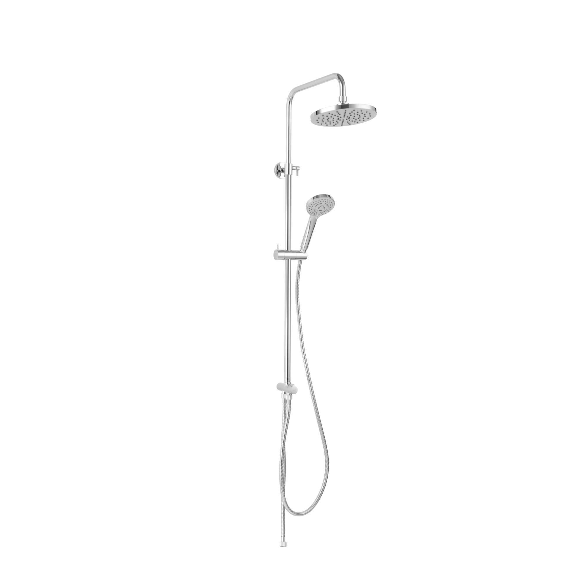 Sistem dus fix fara baterie Cava, 3 functii, cromat