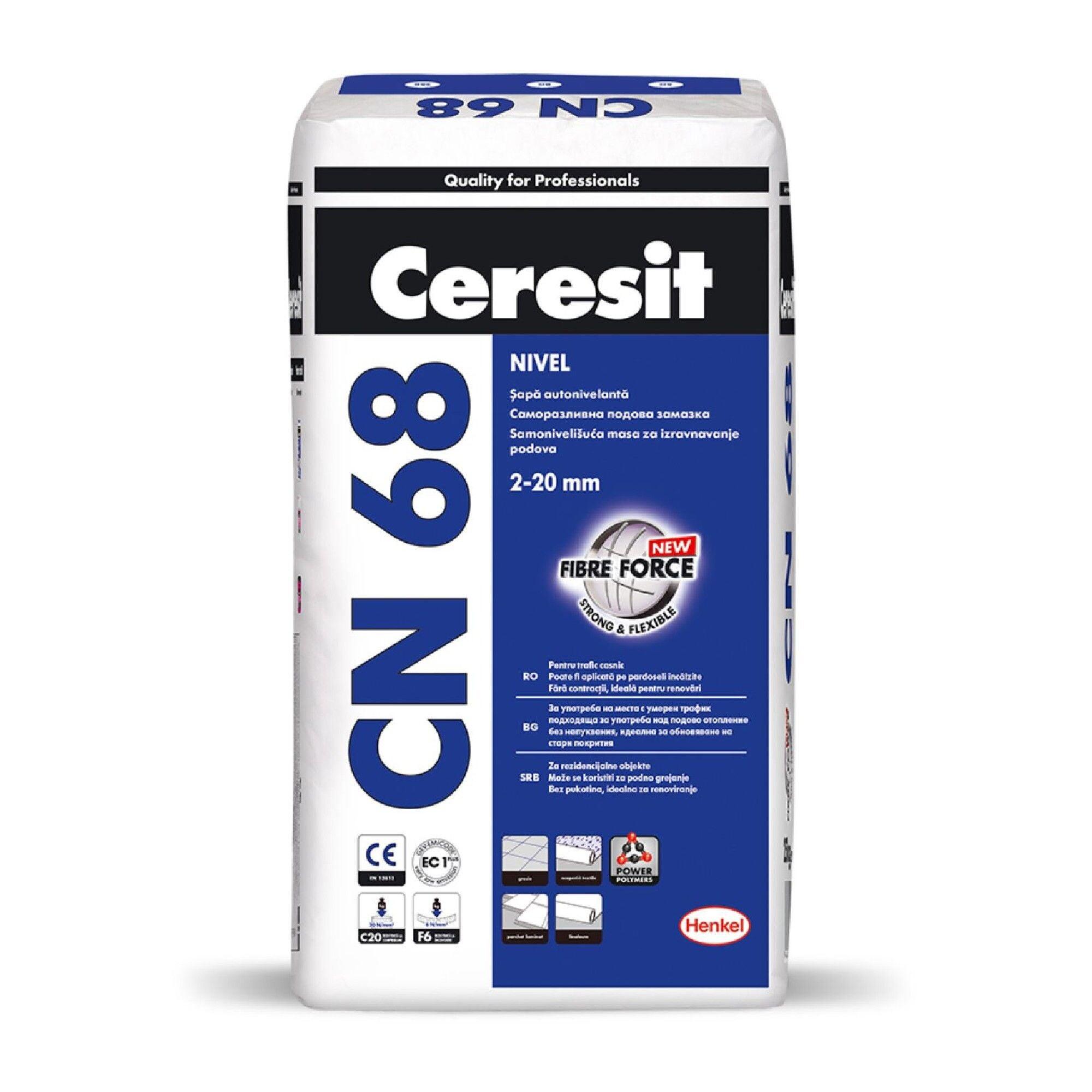 Palet sapa autonivelanta Ceresit CN68, 2 - 20 mm, 25 kg | Leroy Merlin