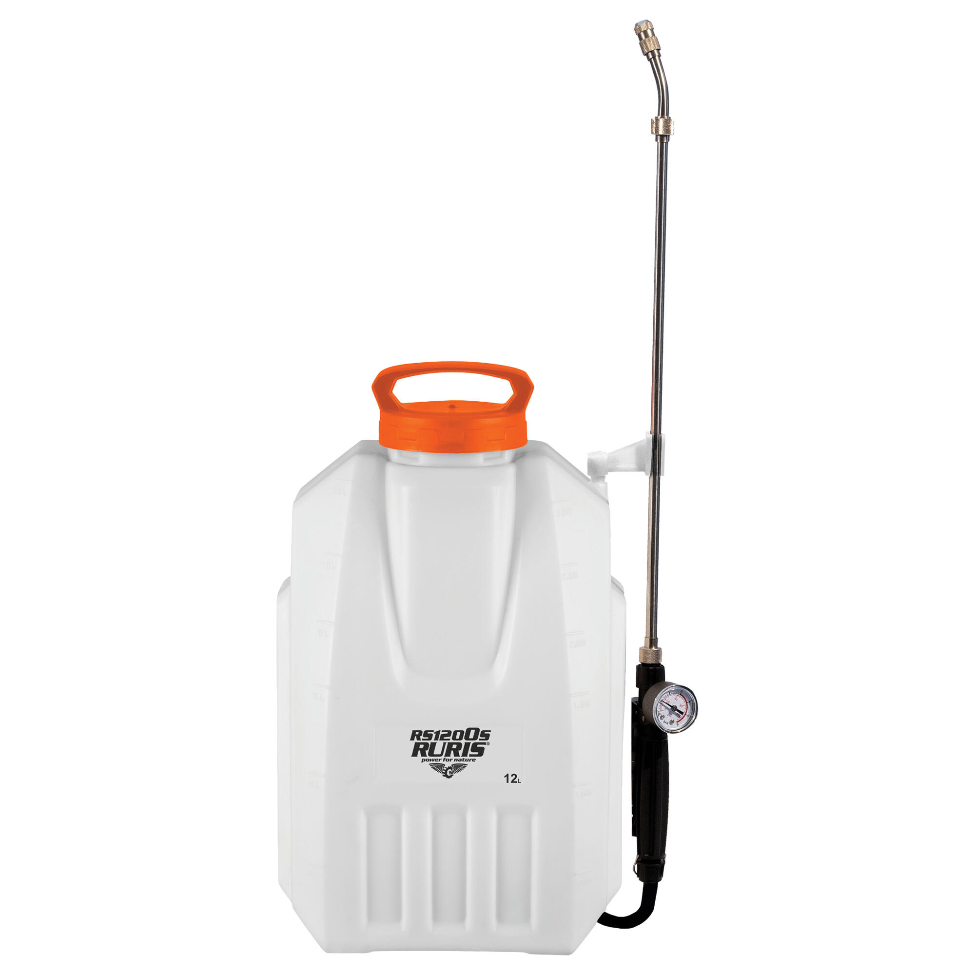 Pompa de stropit electrica Ruris RS 1200S, 12V 8Ah. rezervor 12 L, alb