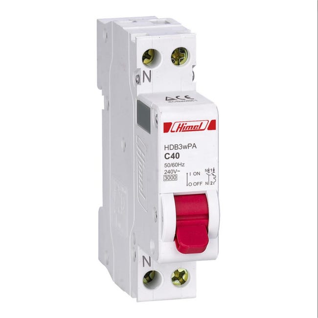 Disjunctor Disjunctor Himel 1P+N, C, 40A, 4.5 kA | Leroy Merlin