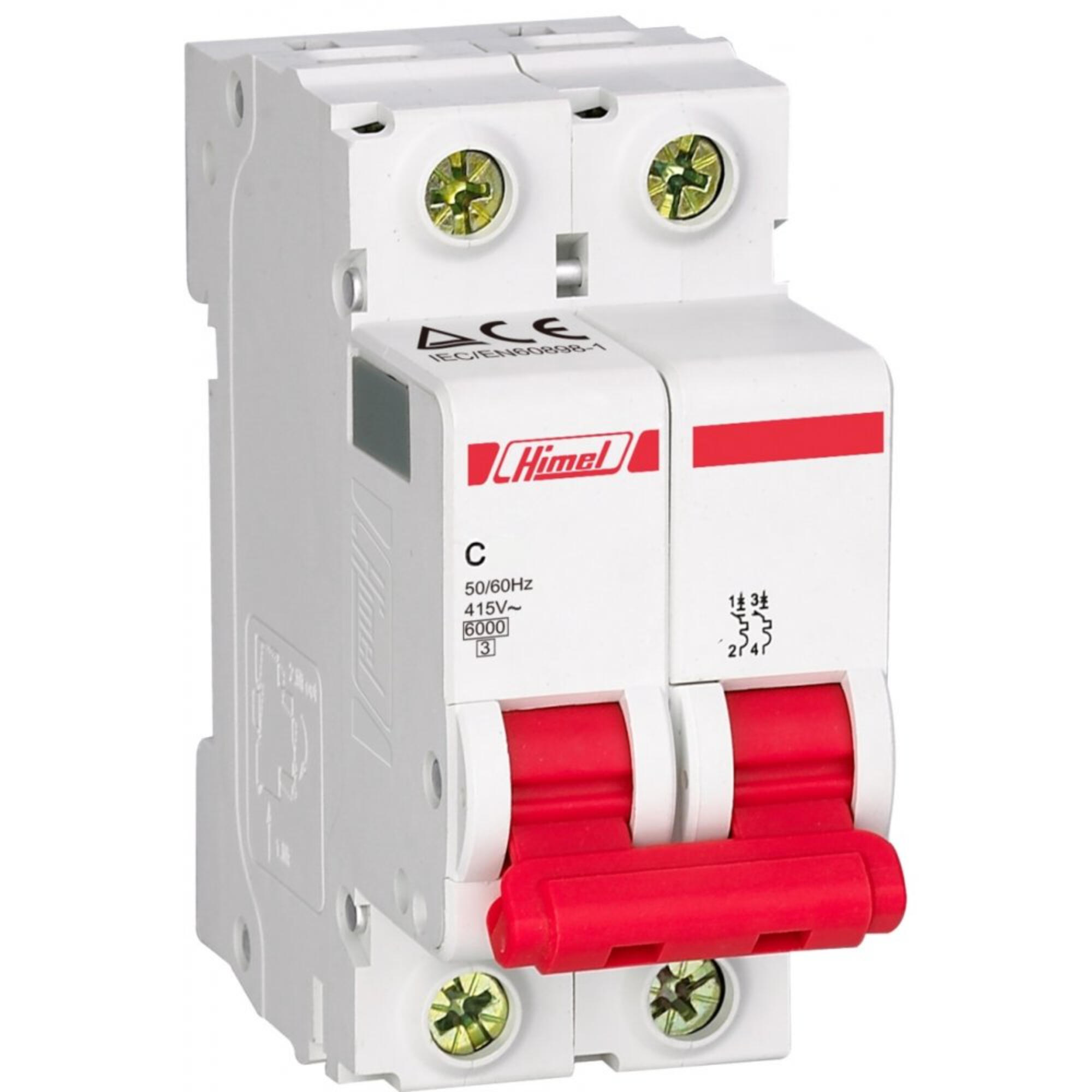 Disjunctor Himel 2P, C, 40A, 4.5 kA | Leroy Merlin