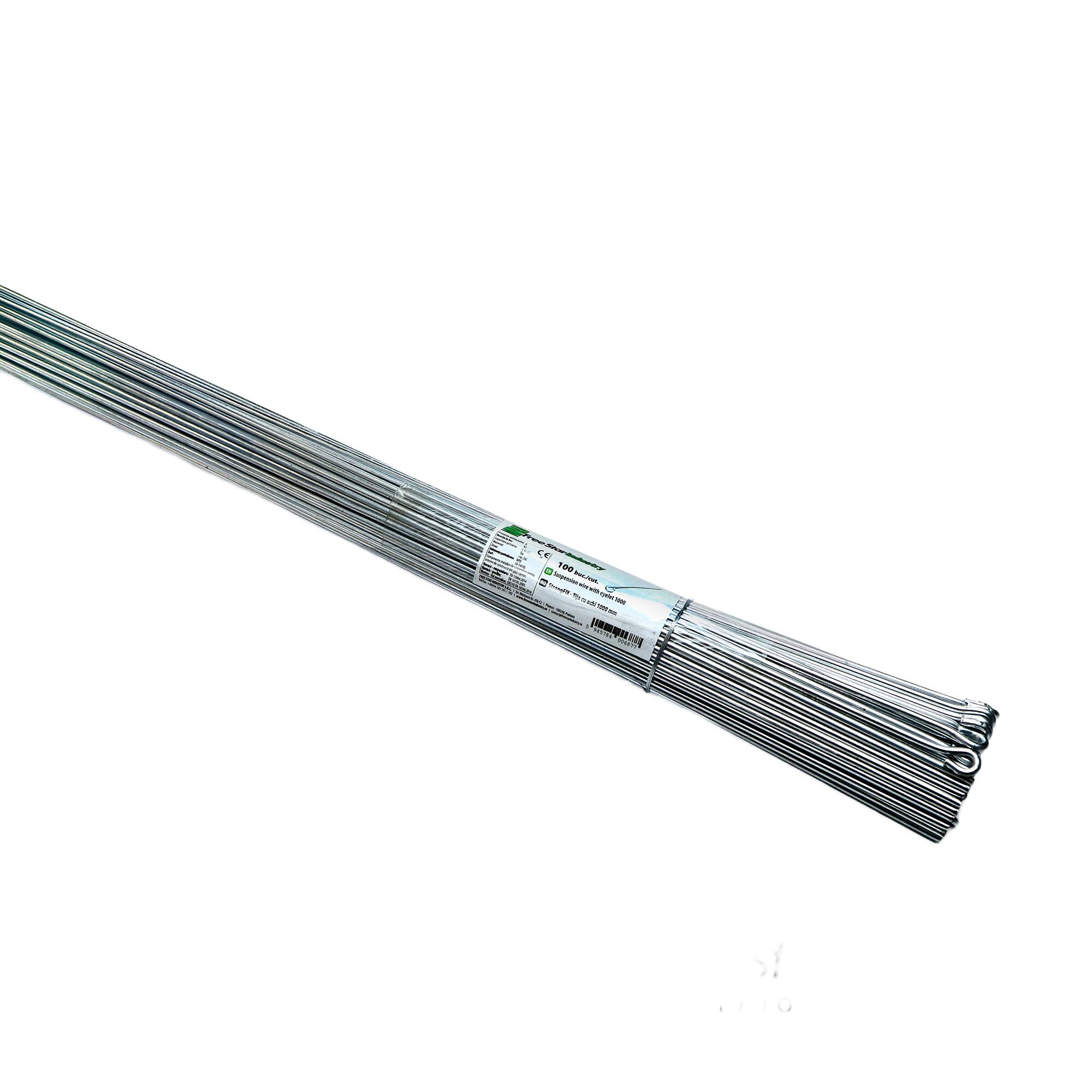 Tija otel StrongFIX, cu inel, L 1000 mm, 1 buc