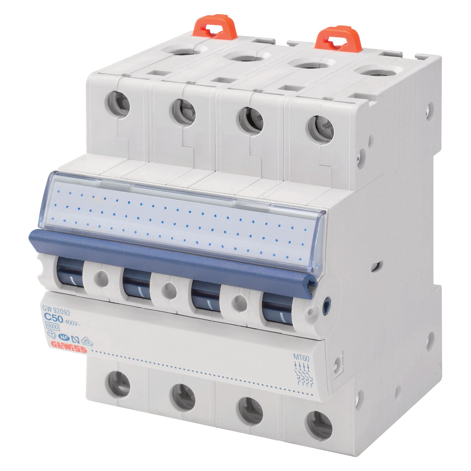 Disjunctor Disjunctor Gewiss 4P, C, 16A, 4.5kA | Leroy Merlin