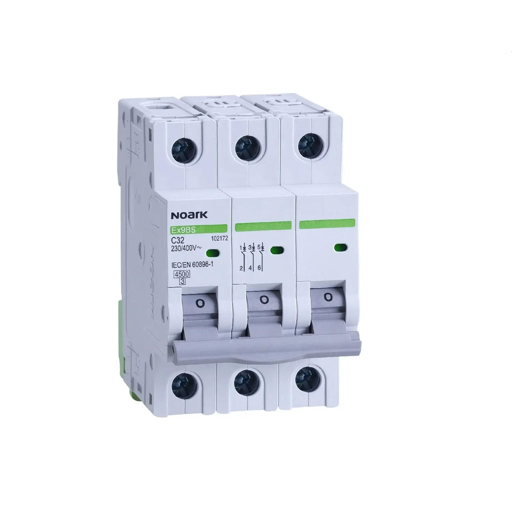Disjunctor Noark 3P, C, 50A, 4.5 kA