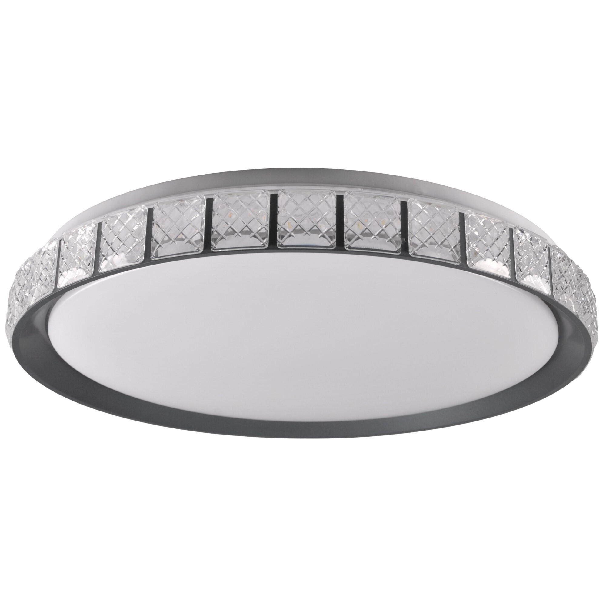 Plafoniera LED Nina, 72 W, CCT, D50cm, gri