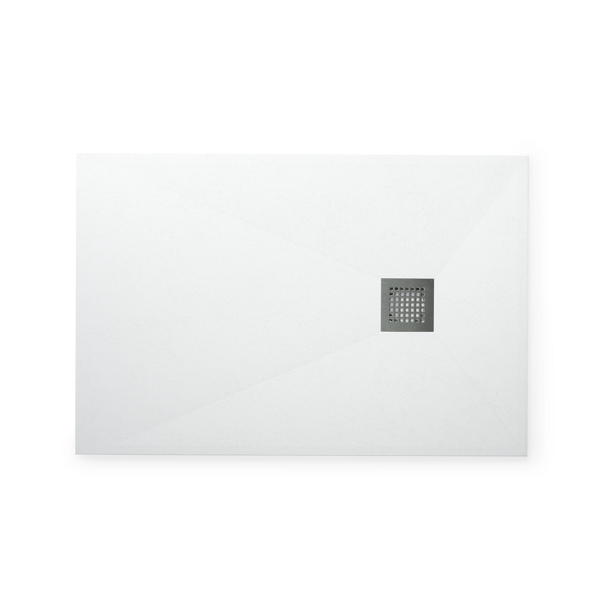 Cadita dus Luma Ulst, rectangulara, compozit, 120 x 80 cm, alb