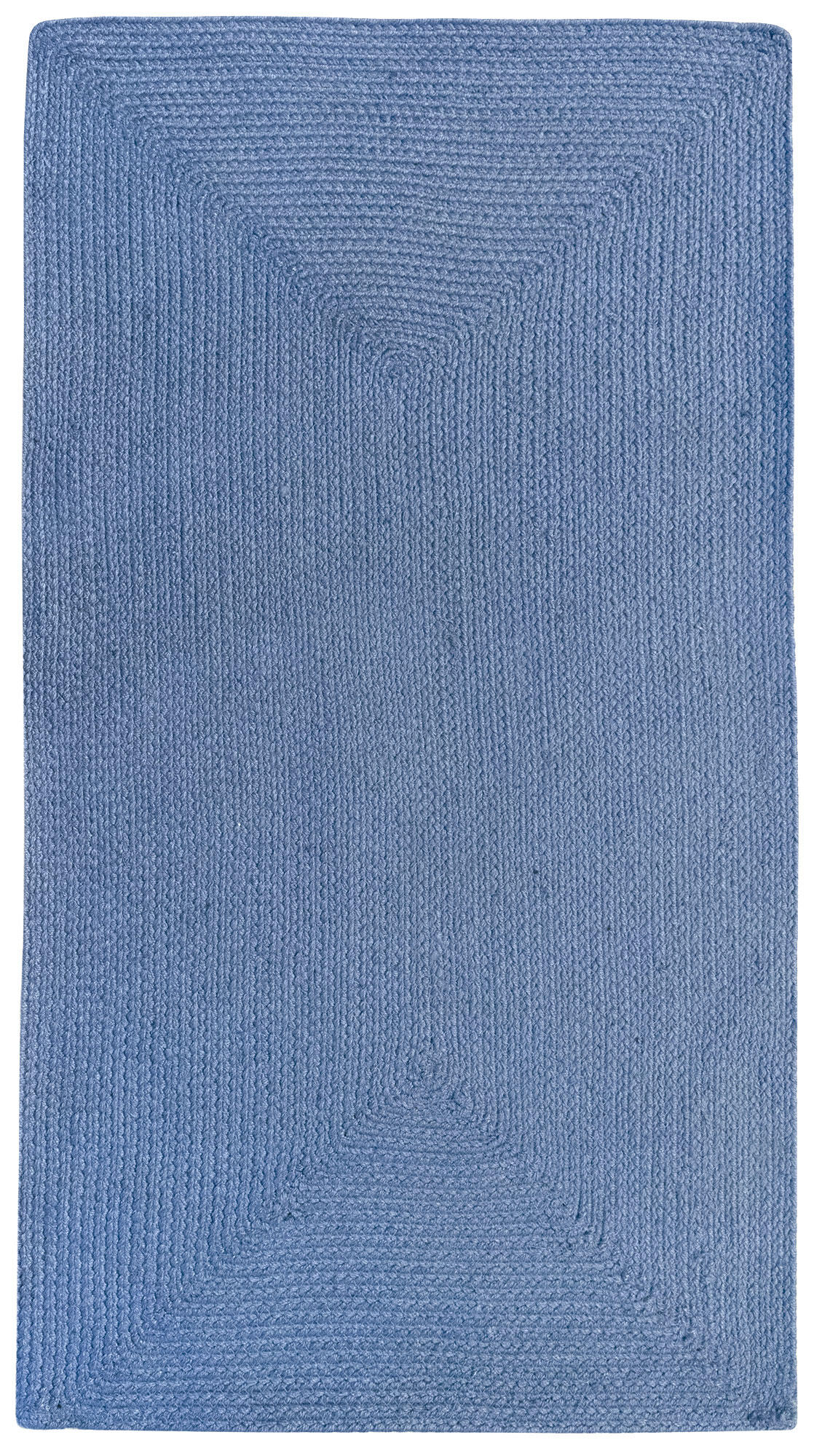 Alfombra pie de cama exterior/interior pet plana gredos azul liso azul 60x110cm