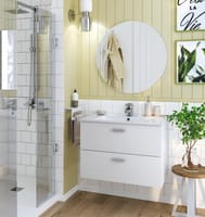 MUEBLE DE BAÑO ECO BLANCO 70X45CM 2 CAJONES - 1