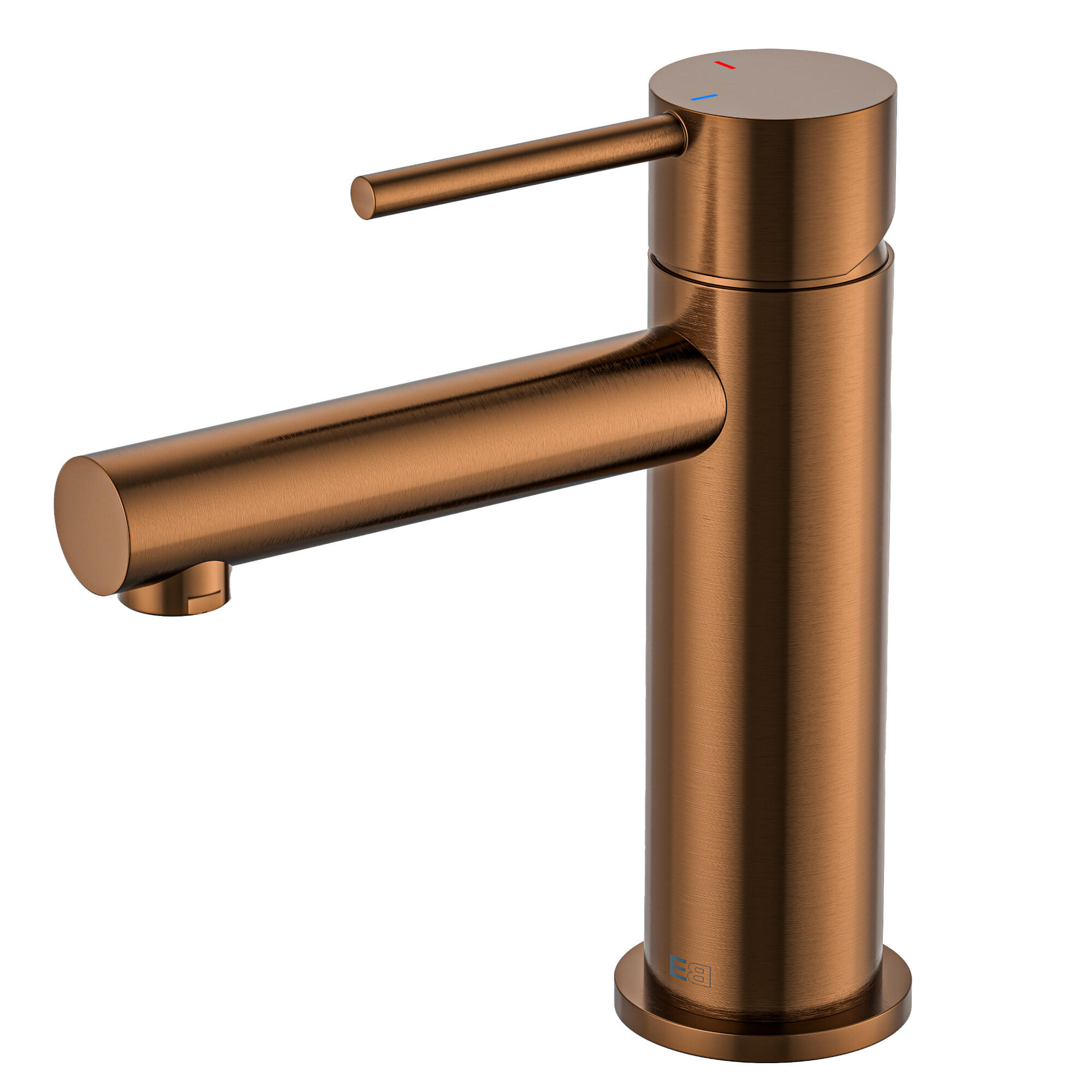 Mitigeur de lavabo cuivre brossé M, bonde incluse, Envol, ESSEBAGNO - 4