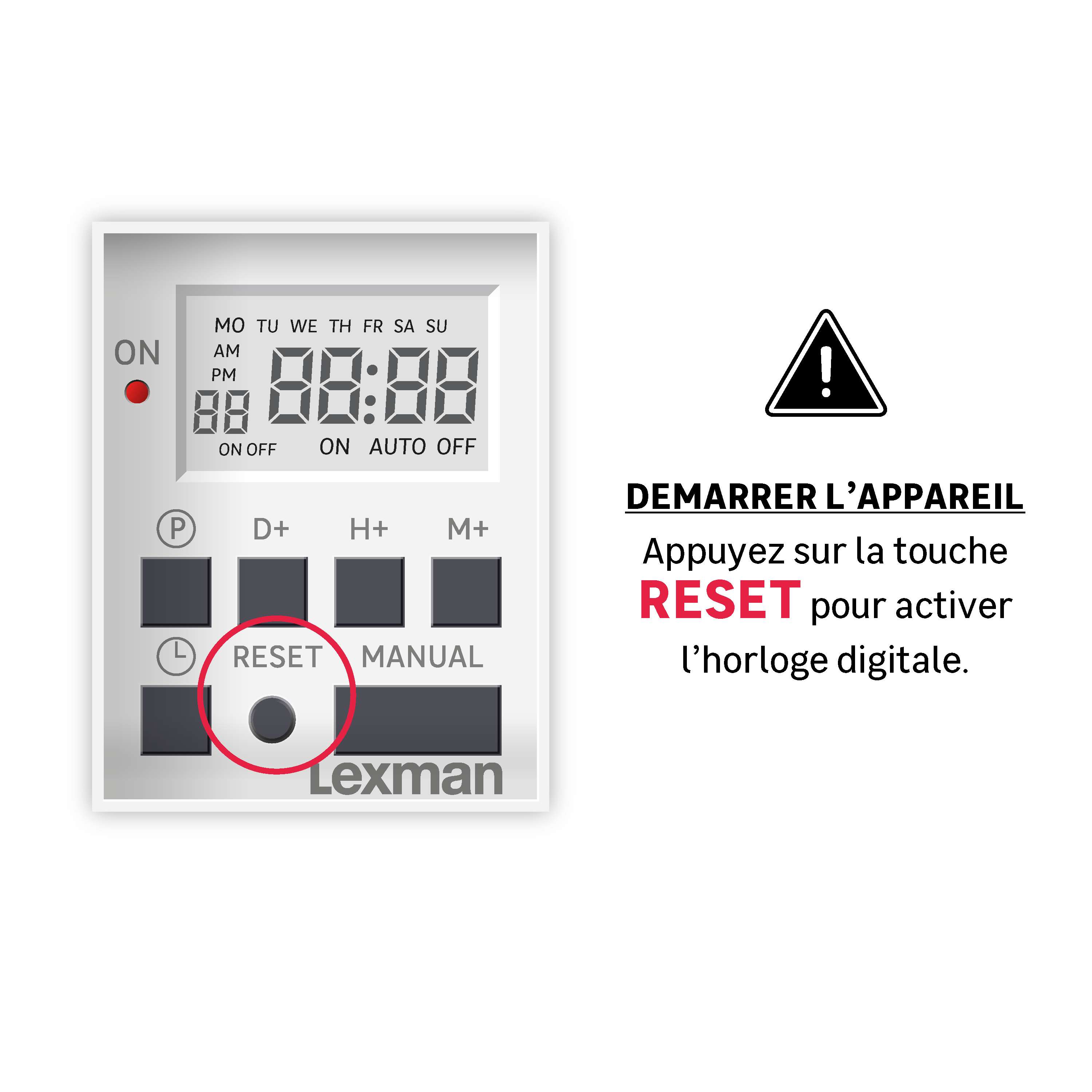 Programmateur digital module 16A LEXMAN - 6