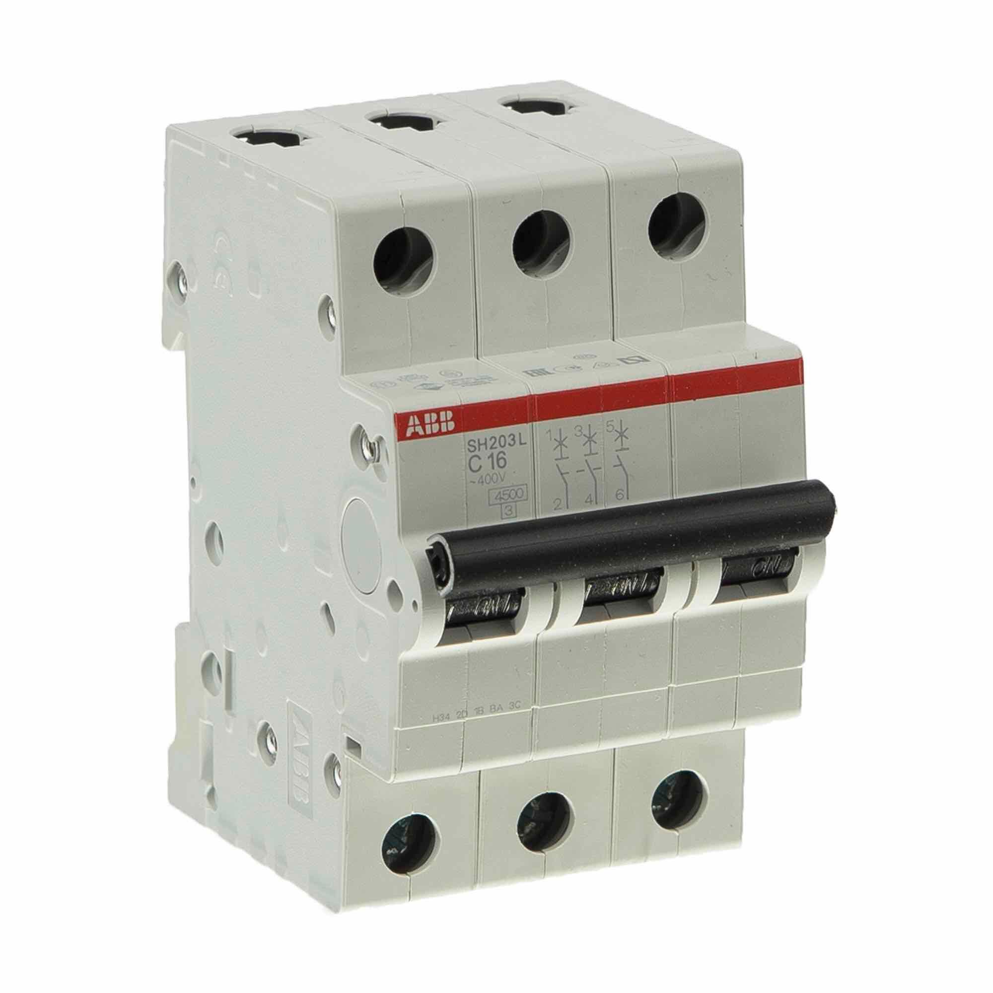 Disjunctor modular ABB, tripolar, 16A, 3P | Leroy Merlin