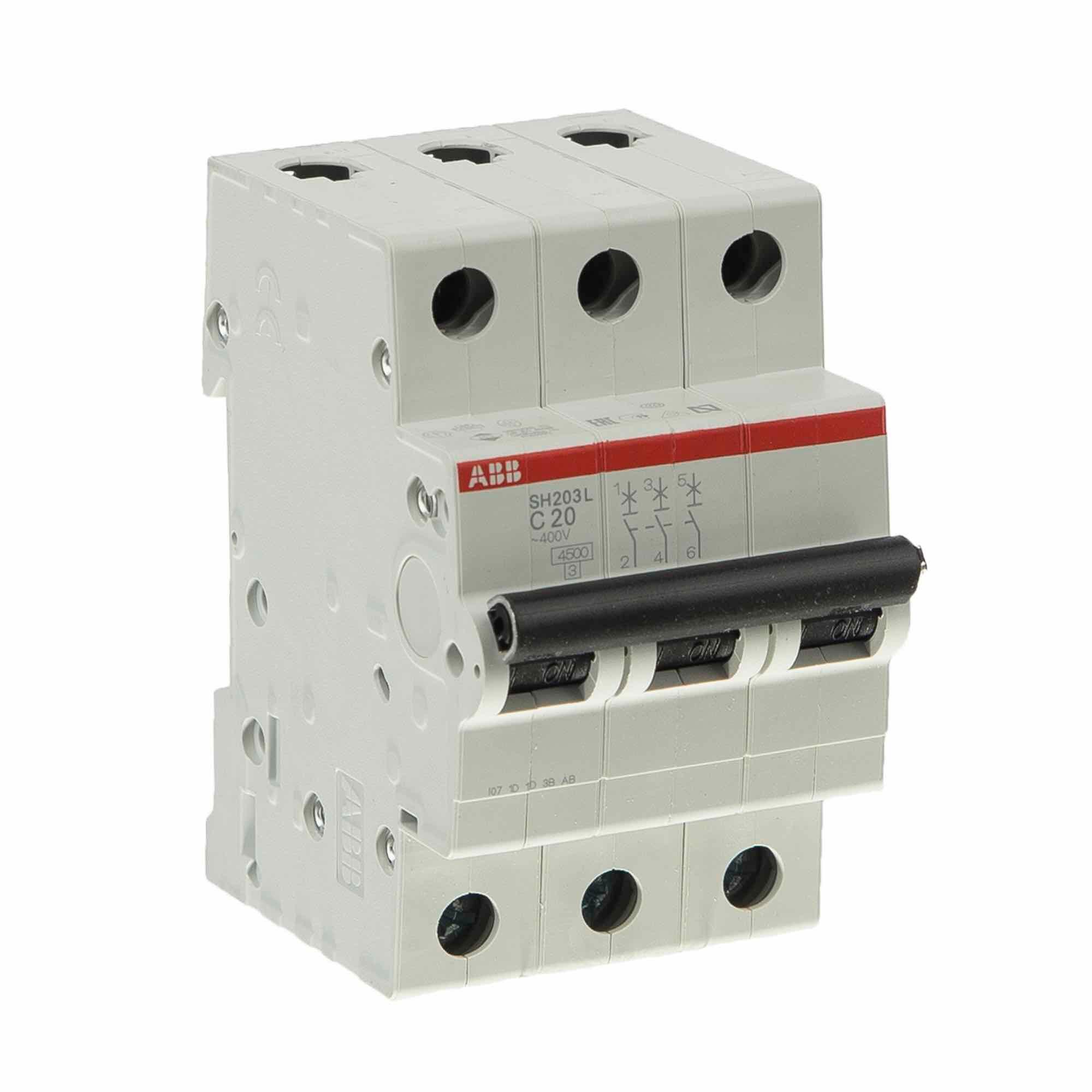 Disjunctor modular ABB, tripolar, 20A, 3P