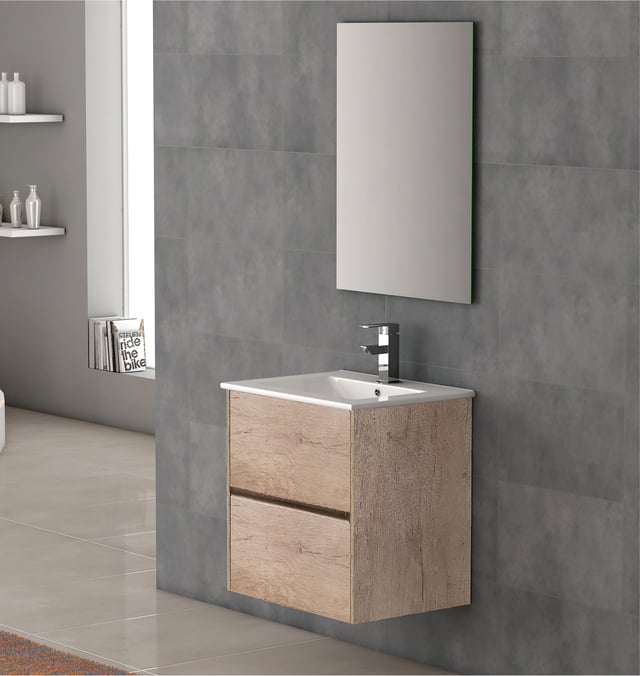 MUEBLE DE BAÑO BAIKAL ROBLE HERCULES 80X45CM