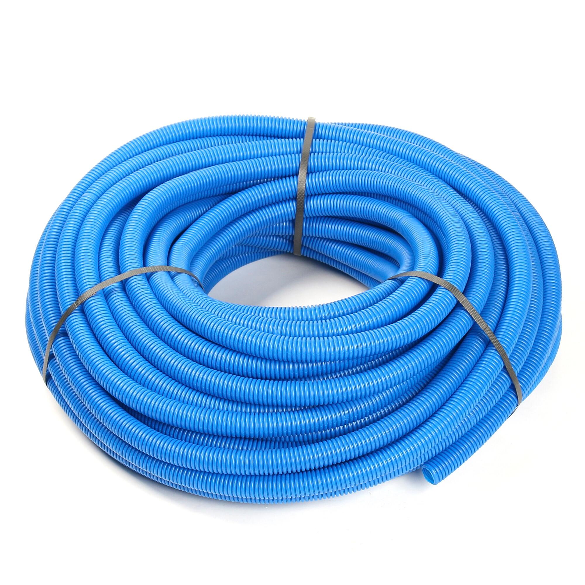 Tub protectie, flexibil, polietilena, Ø 25 m, pentru PEX Ø 16 mm, albastru, L 50 m