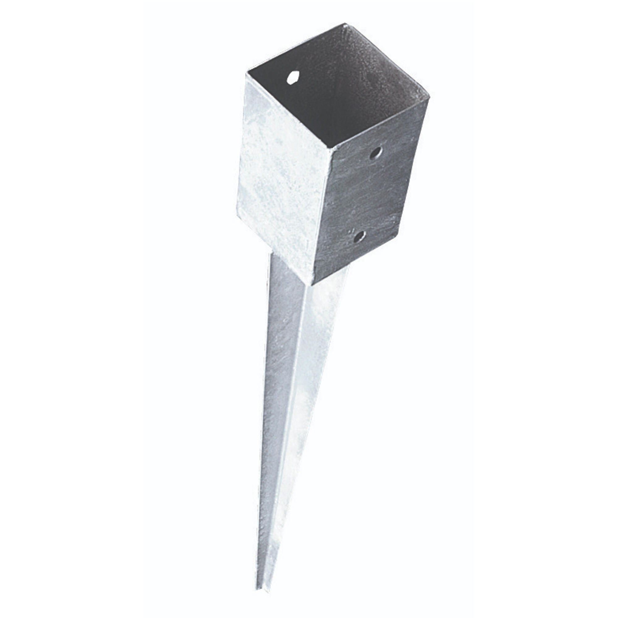 Suport stalp, otel zincat, 70 x 70 x 750 mm, gri