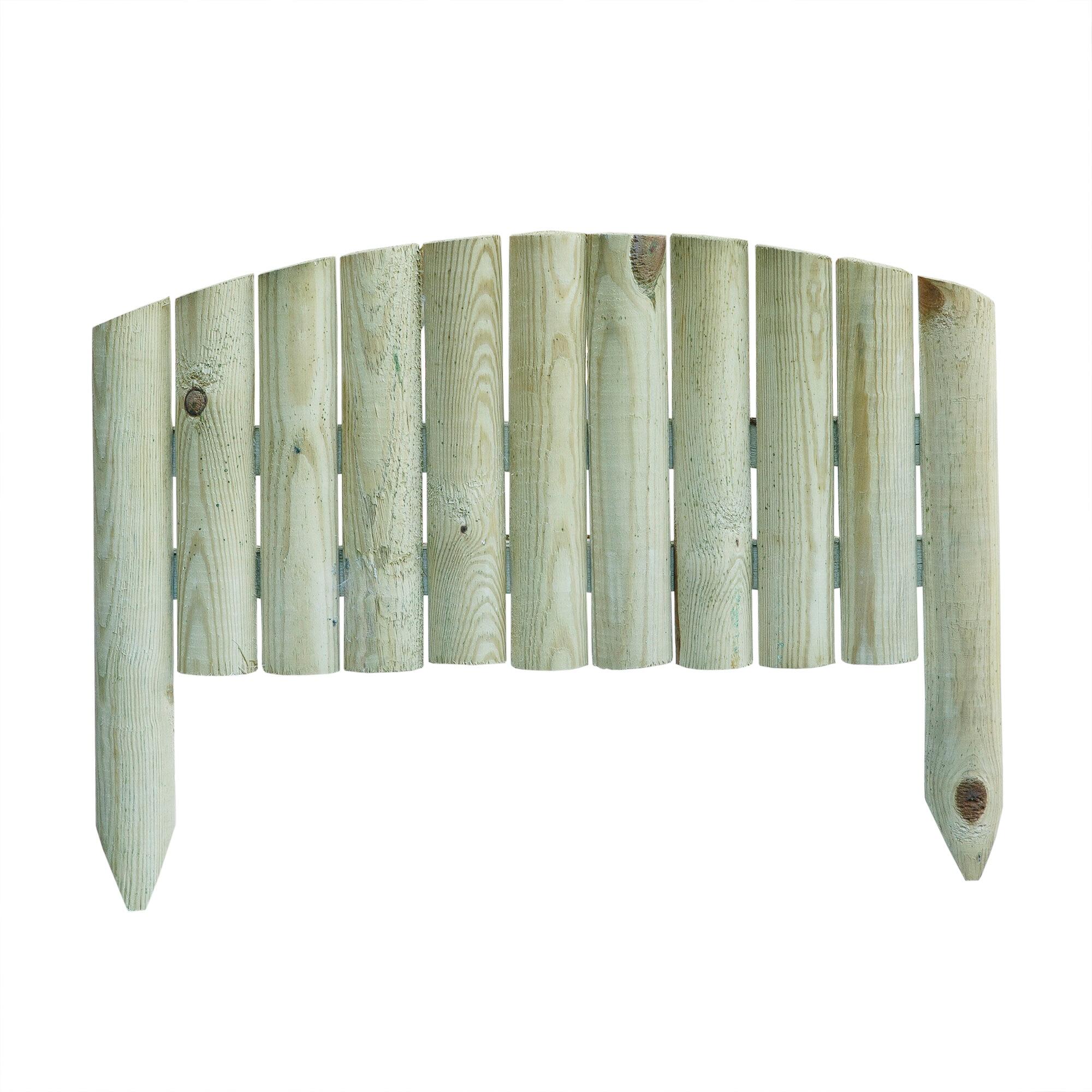 Bordura lemn pin Bocage, 55 x 2.5 x 40 cm, lemn natur