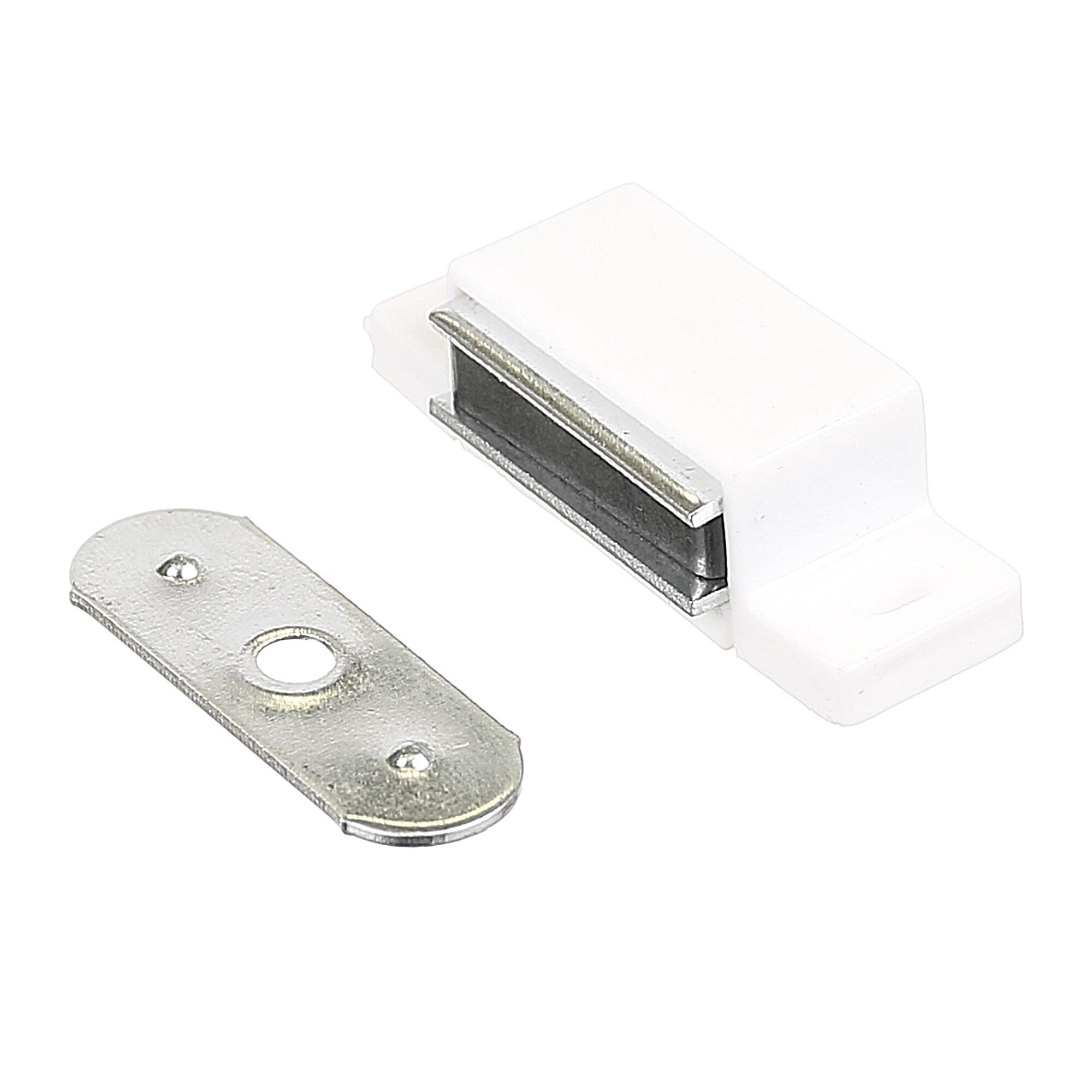 Incuietoare magnetica pentru mobila, max 4 kg, alb (set 4 buc)