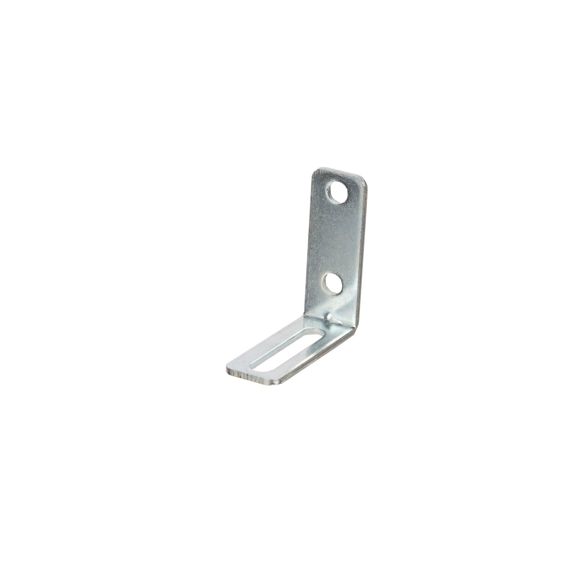 Coltar metalic, ajustabil, otel zincat, 55 x 55 x 20 mm, argintiu