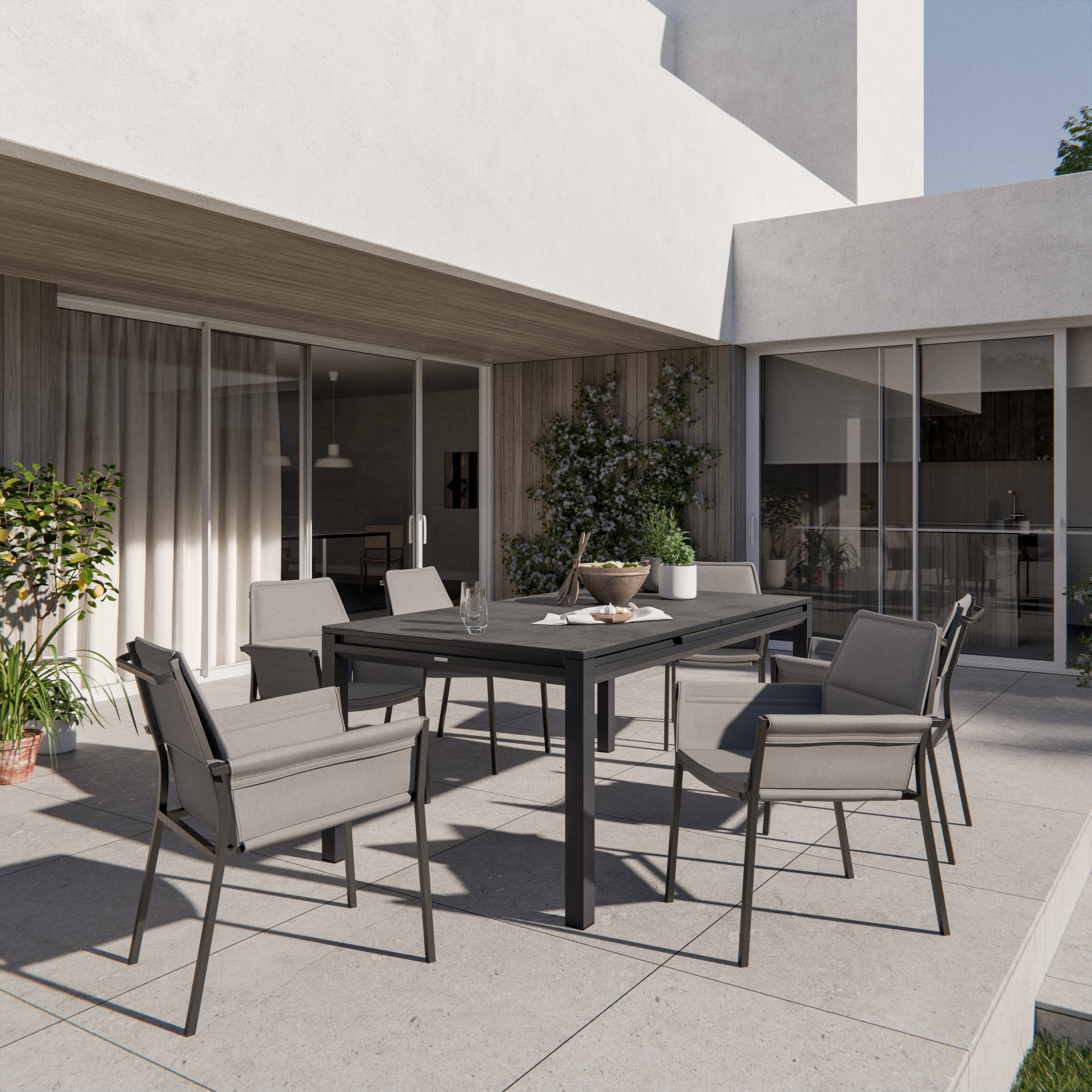 Cadeira de alumínio NATERIAL ORION DELTA CINZA - 4