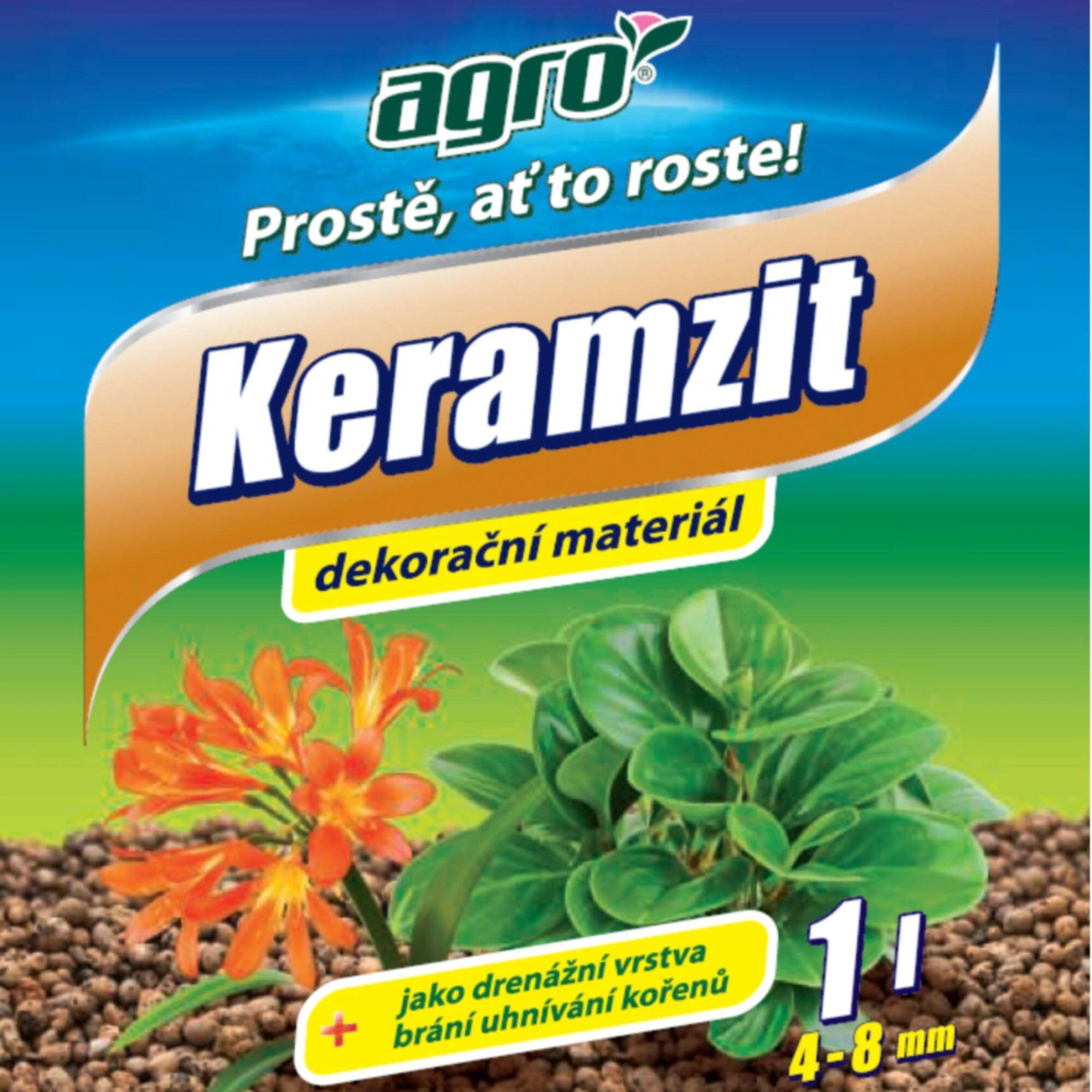 Ingrasamant plante de interior Agro Keramzit, tip granule de argila 4-8 mm, pentru primavara/toamna,1 L