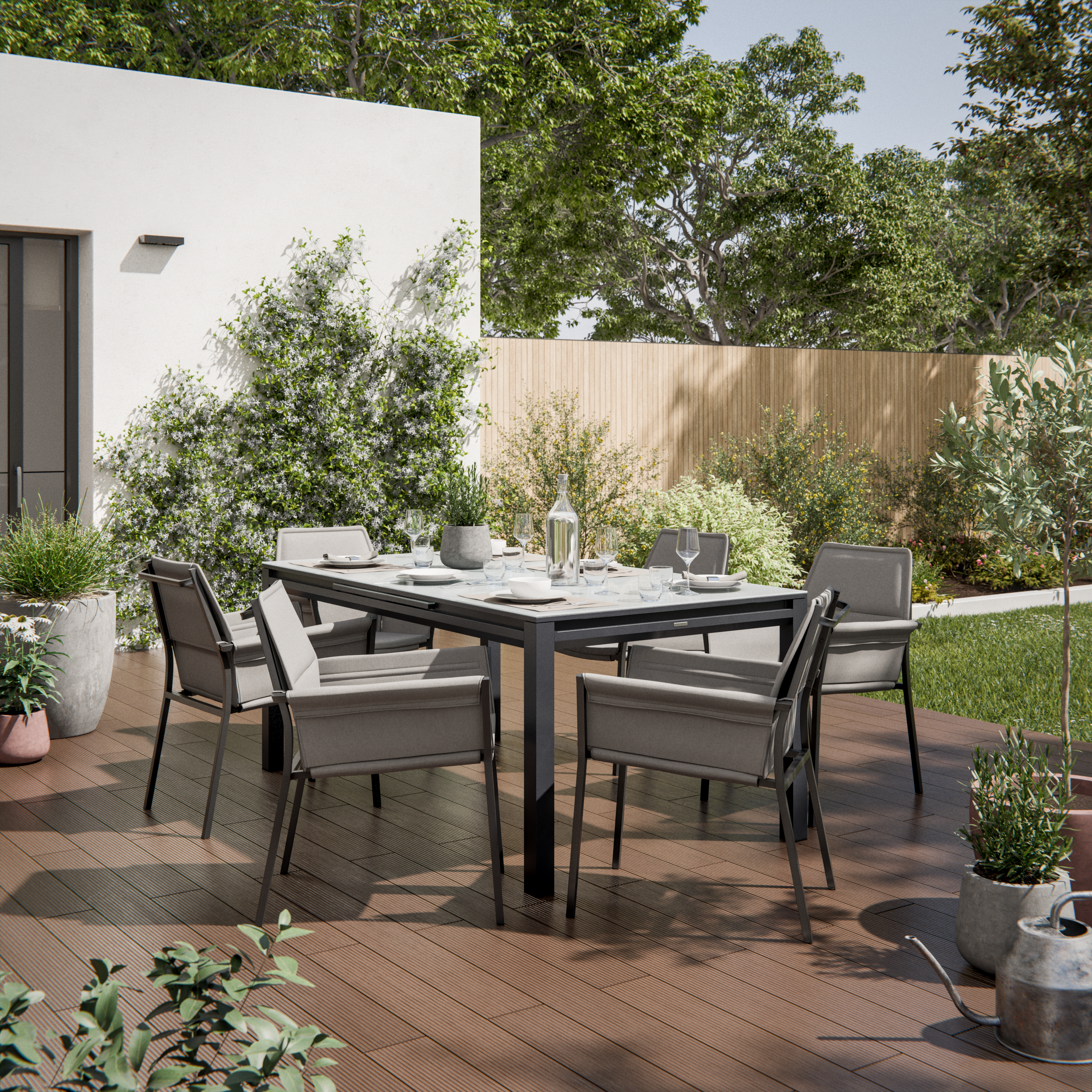 Cadeira de alumínio NATERIAL ORION DELTA CINZA - 3