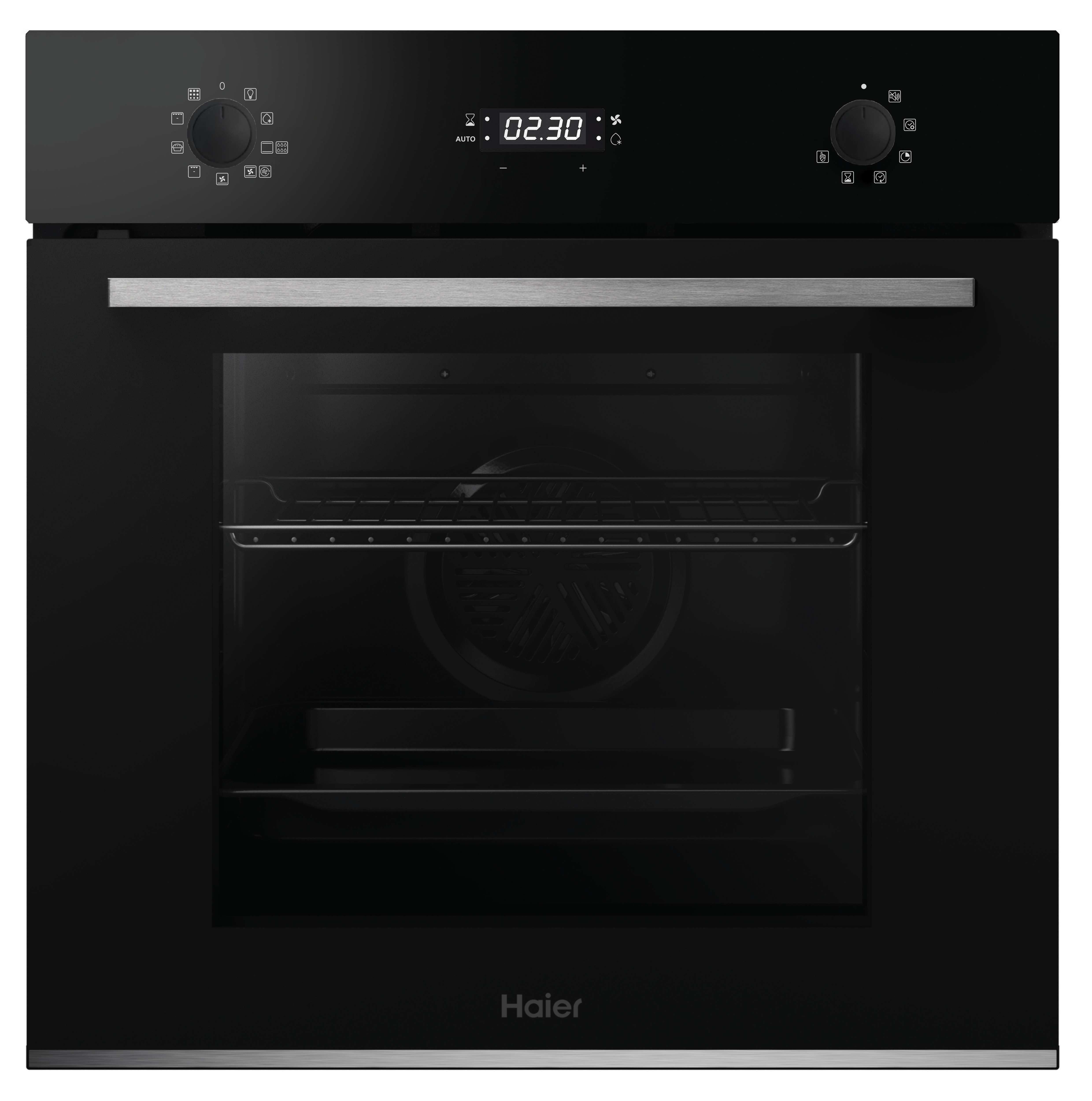 horno multifuncion haier hwos2bfa2p5a 70l pirolisis negro clase a