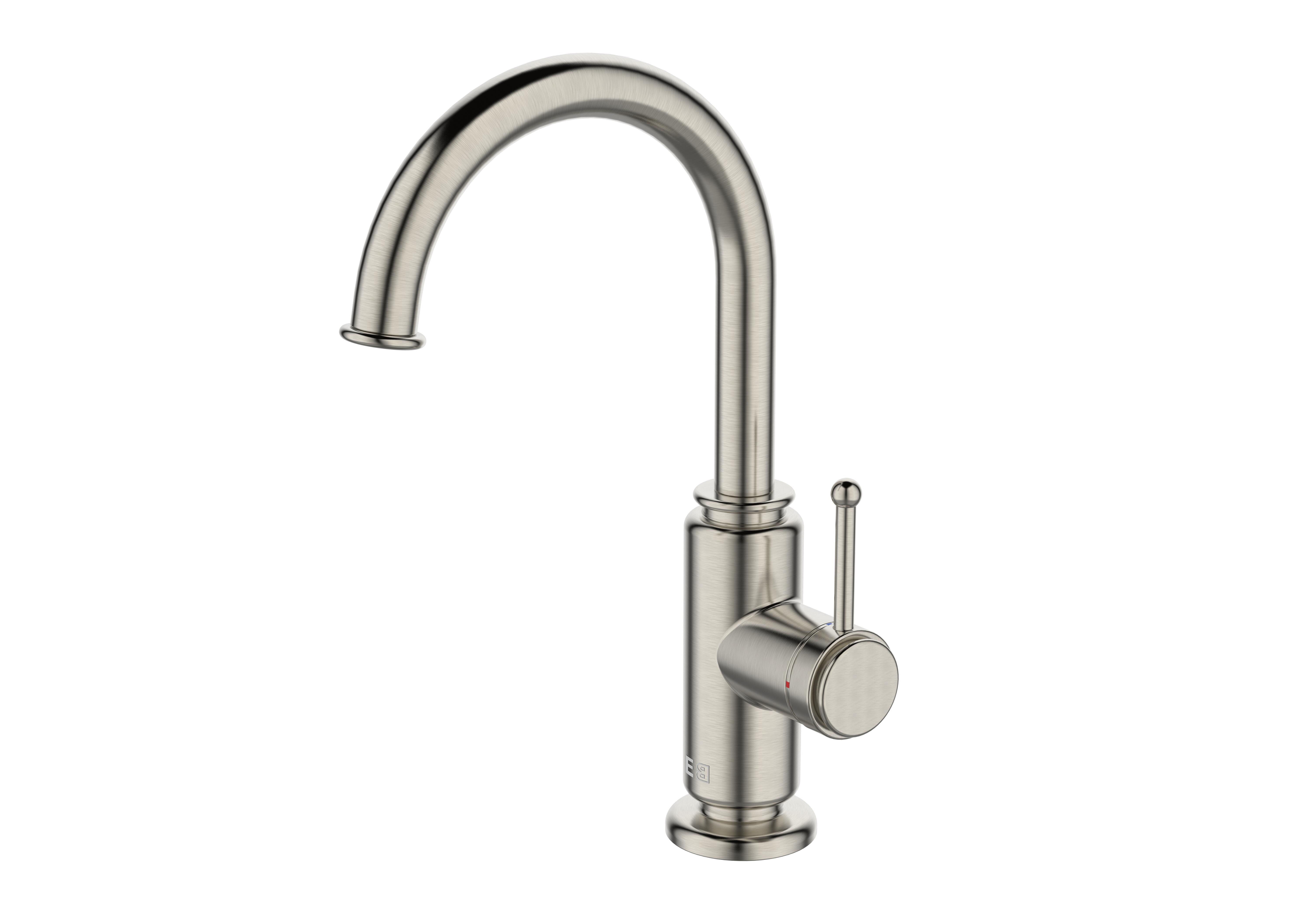 Mitigeur de lavabo inox, bec pivotant 360°, bonde incluse, Cotton, ESSEBAGNO - 3