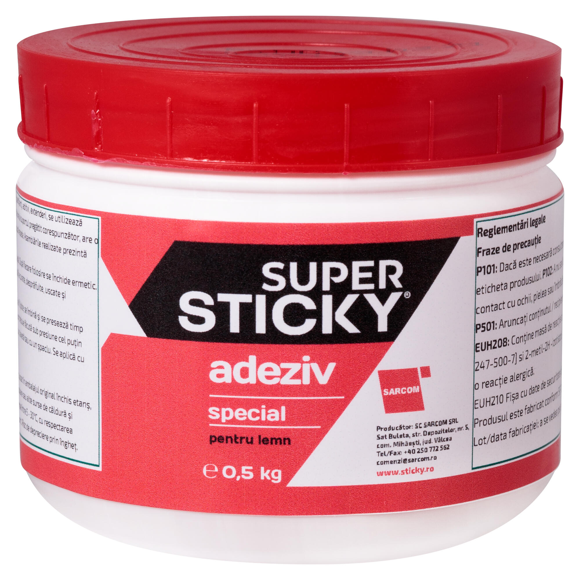Aracet Sticky, de constructii, pentru mobila, 0.5 kg, alb