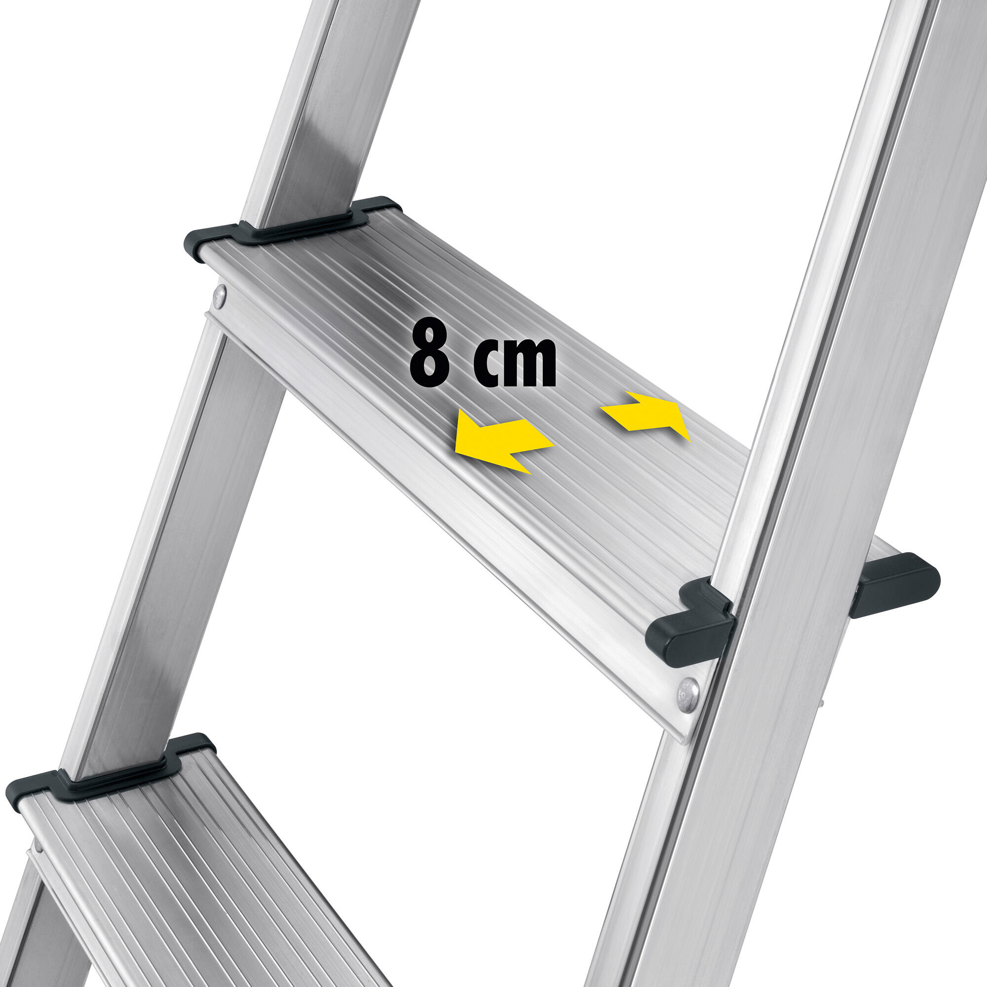 Escabeau domestique pliable 5 marches SELEKTA MixAlu - 4
