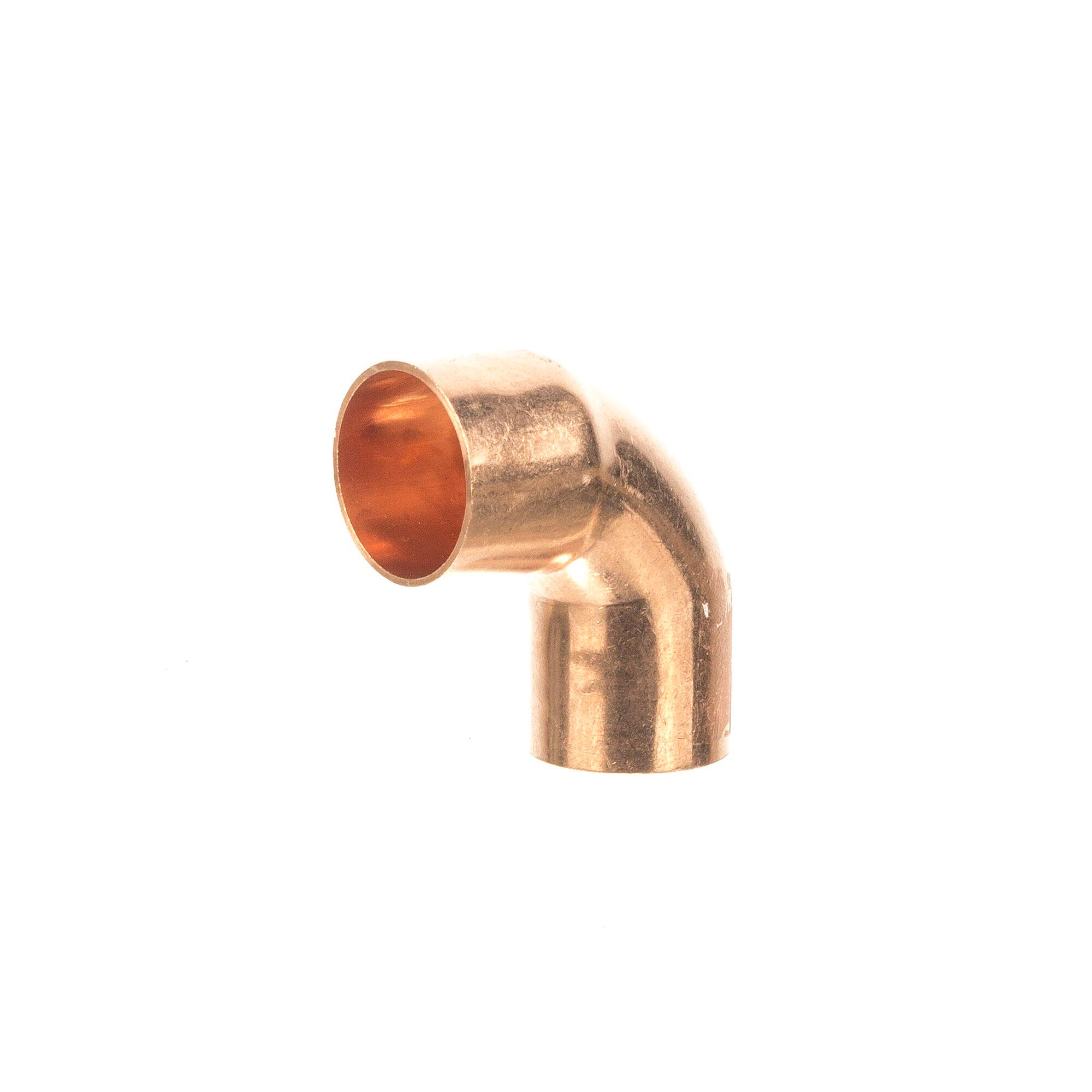 Curba 90°, cupru, filet interior - filet exterior, Ø 22 mm